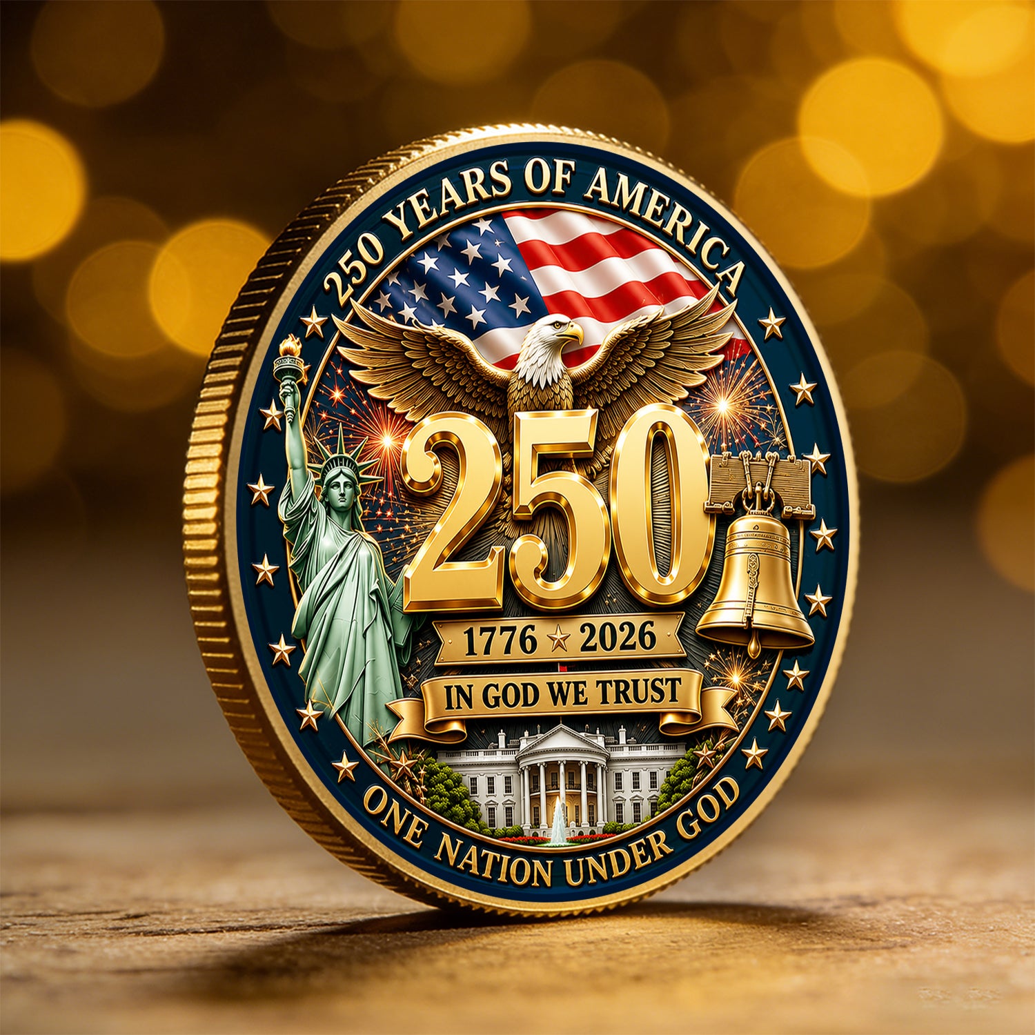 Personalized U.S. Air Force 250th Anniversary Challenge Coin