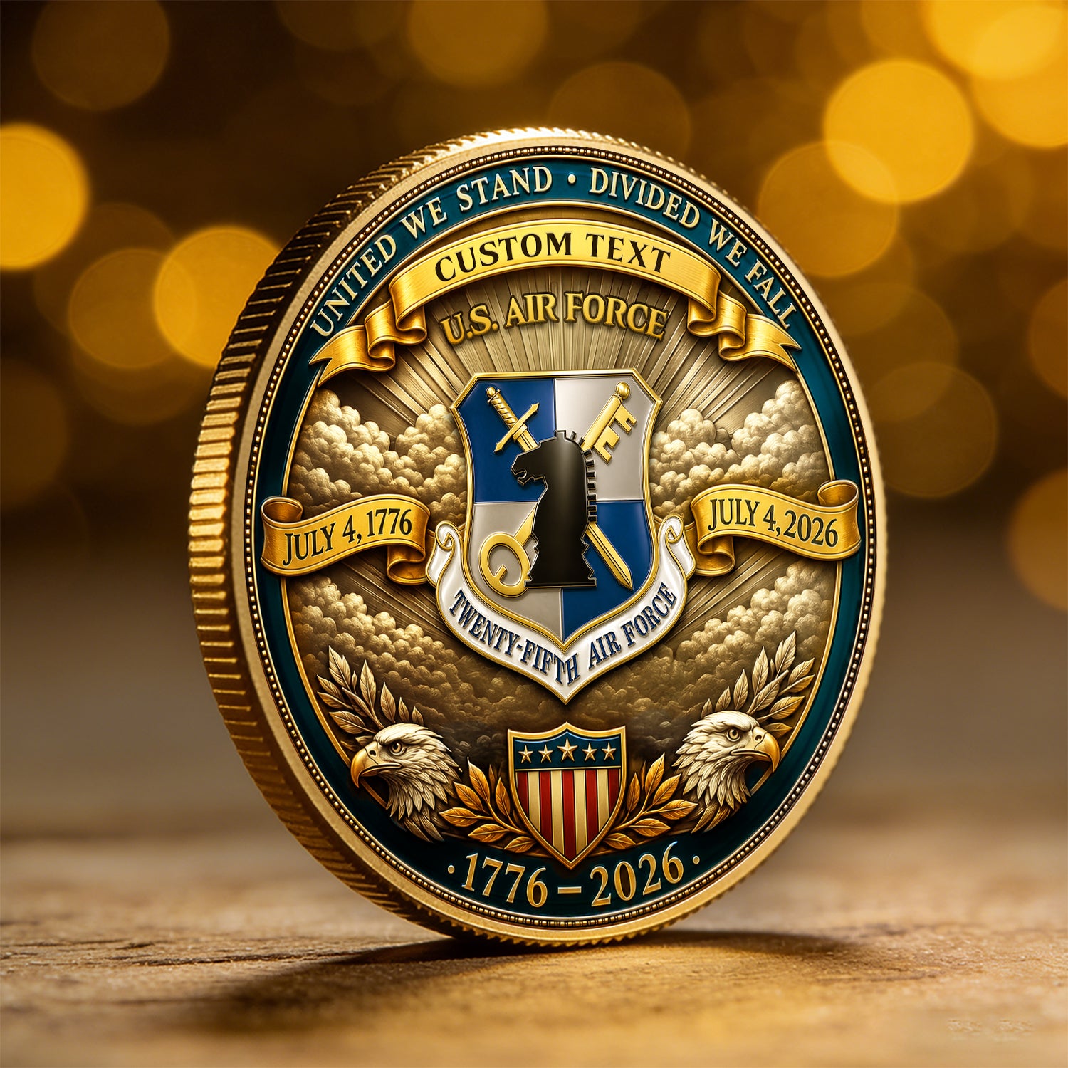 Custom U.S. Air Force 250th Anniversary Challenge Coin