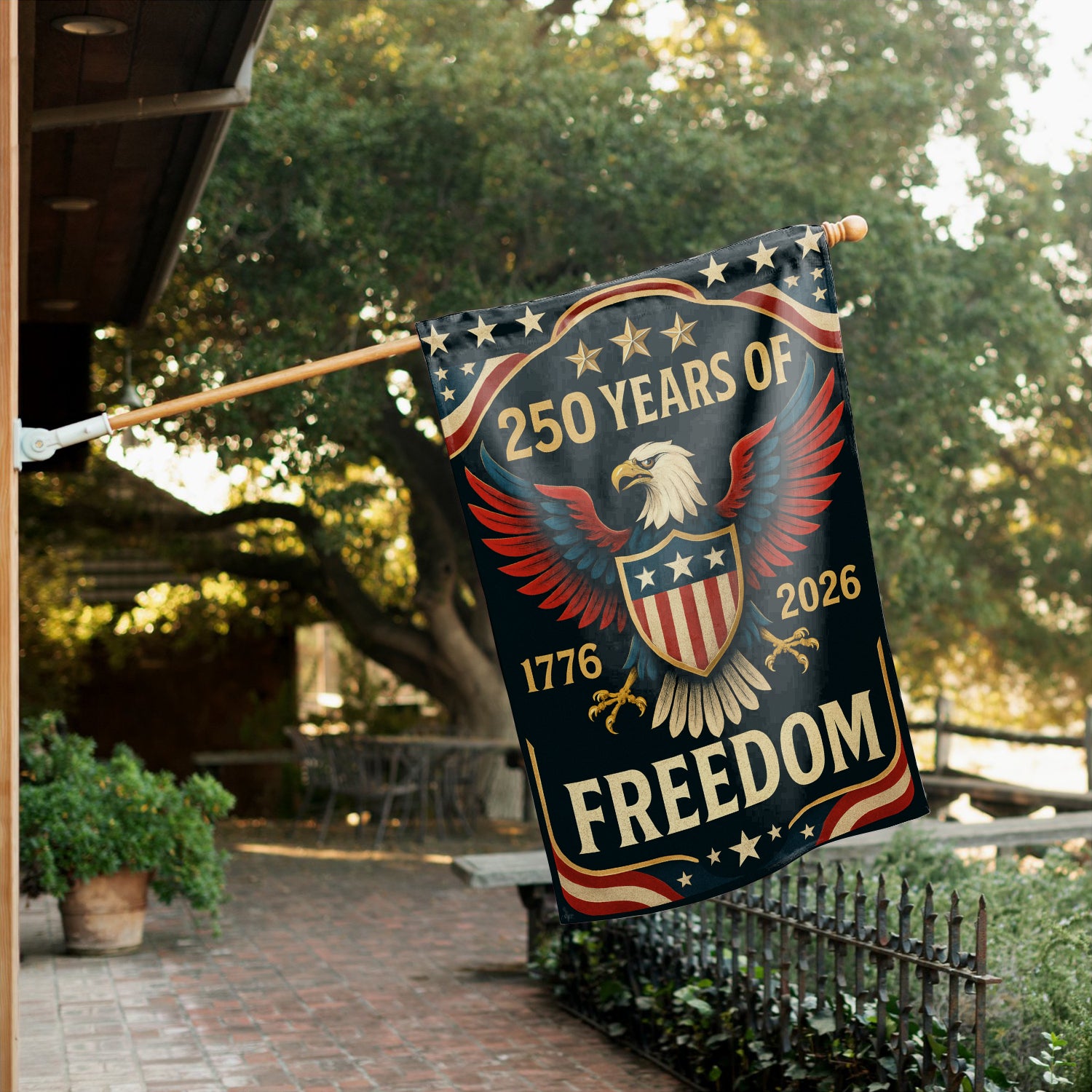 250 Years Of Freedom House Flag 28''x40'' Twin-Side Printing