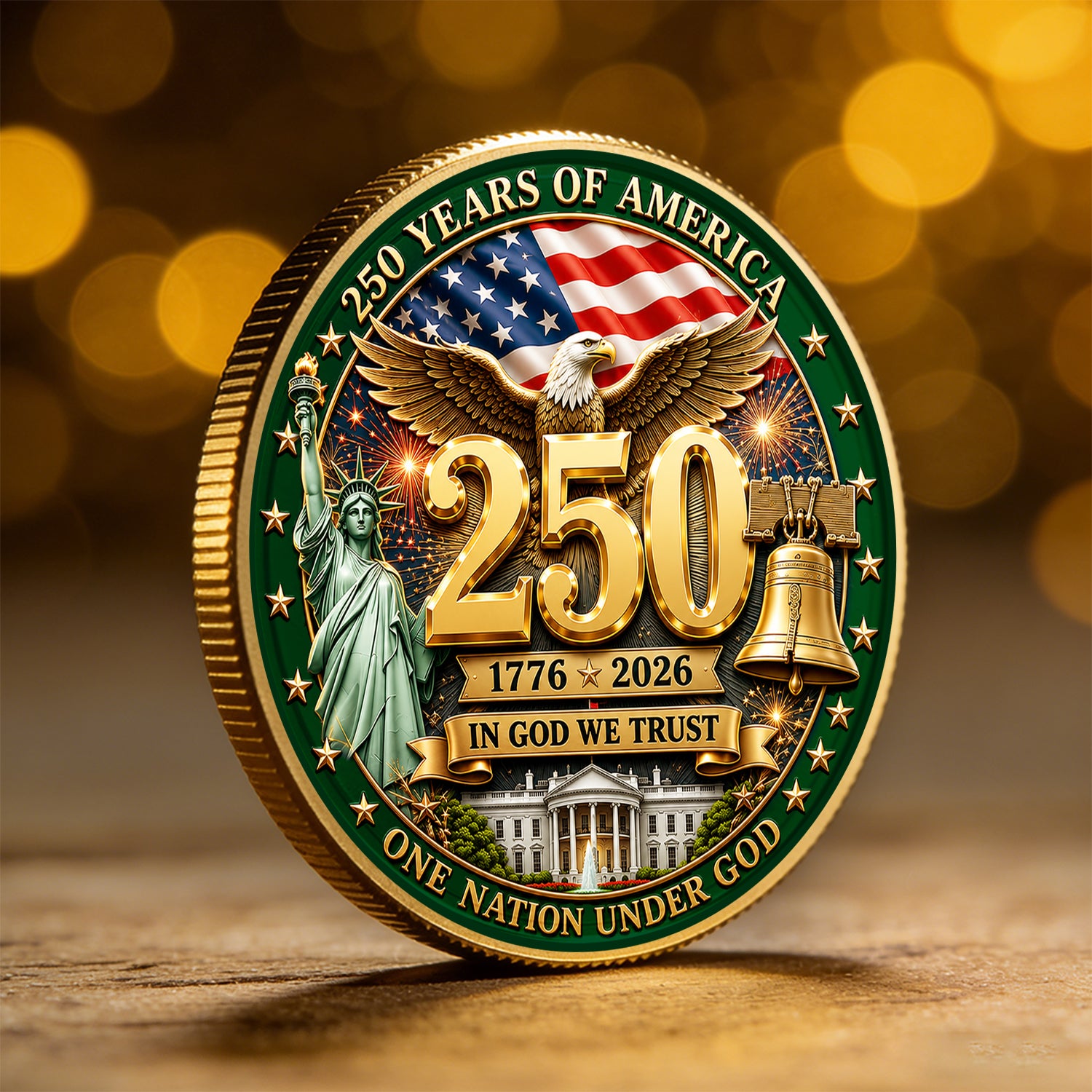 Personalized U.S. Army 250th Anniversary Challenge Coin