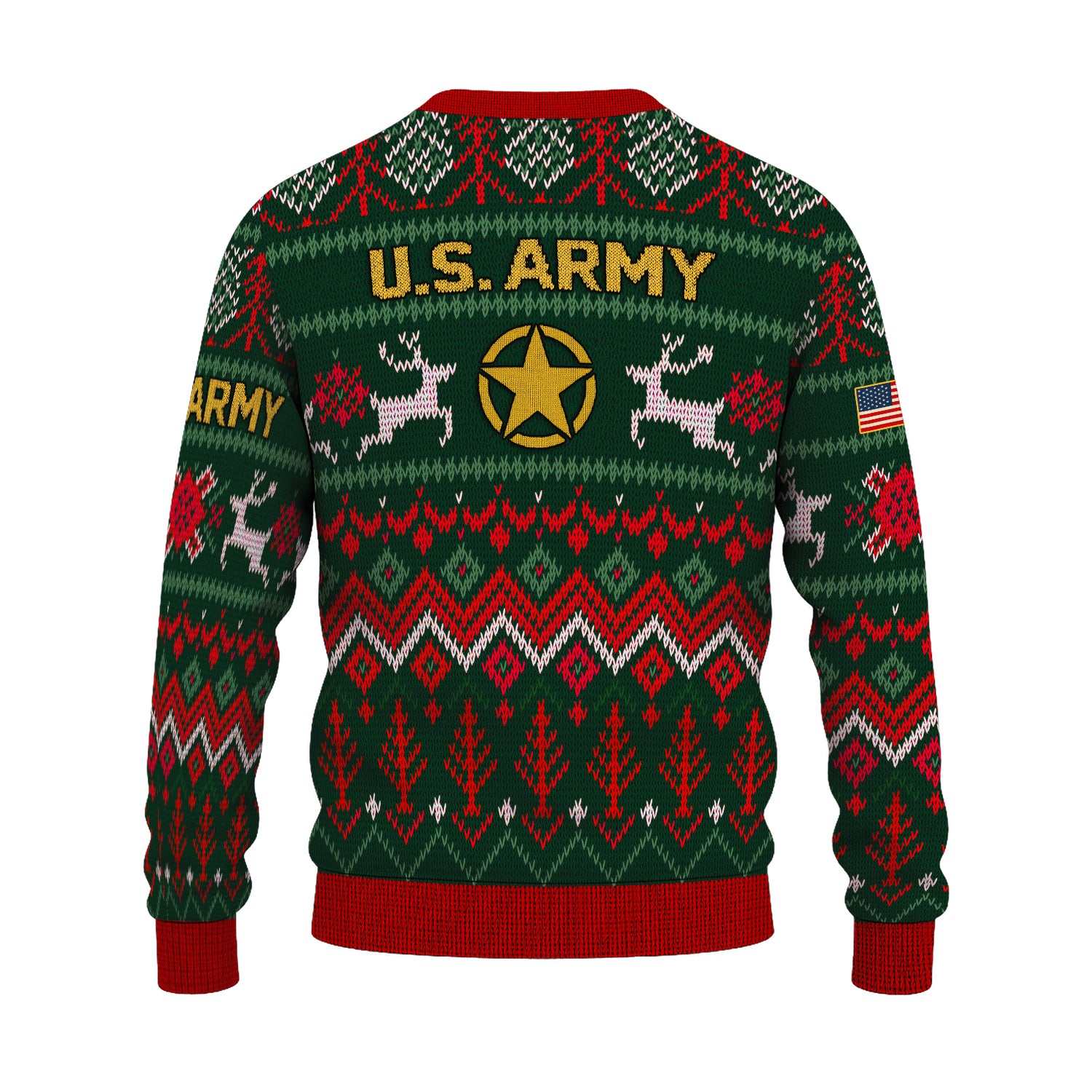 US Army Santa Cloud Ugly Christmas Sweater