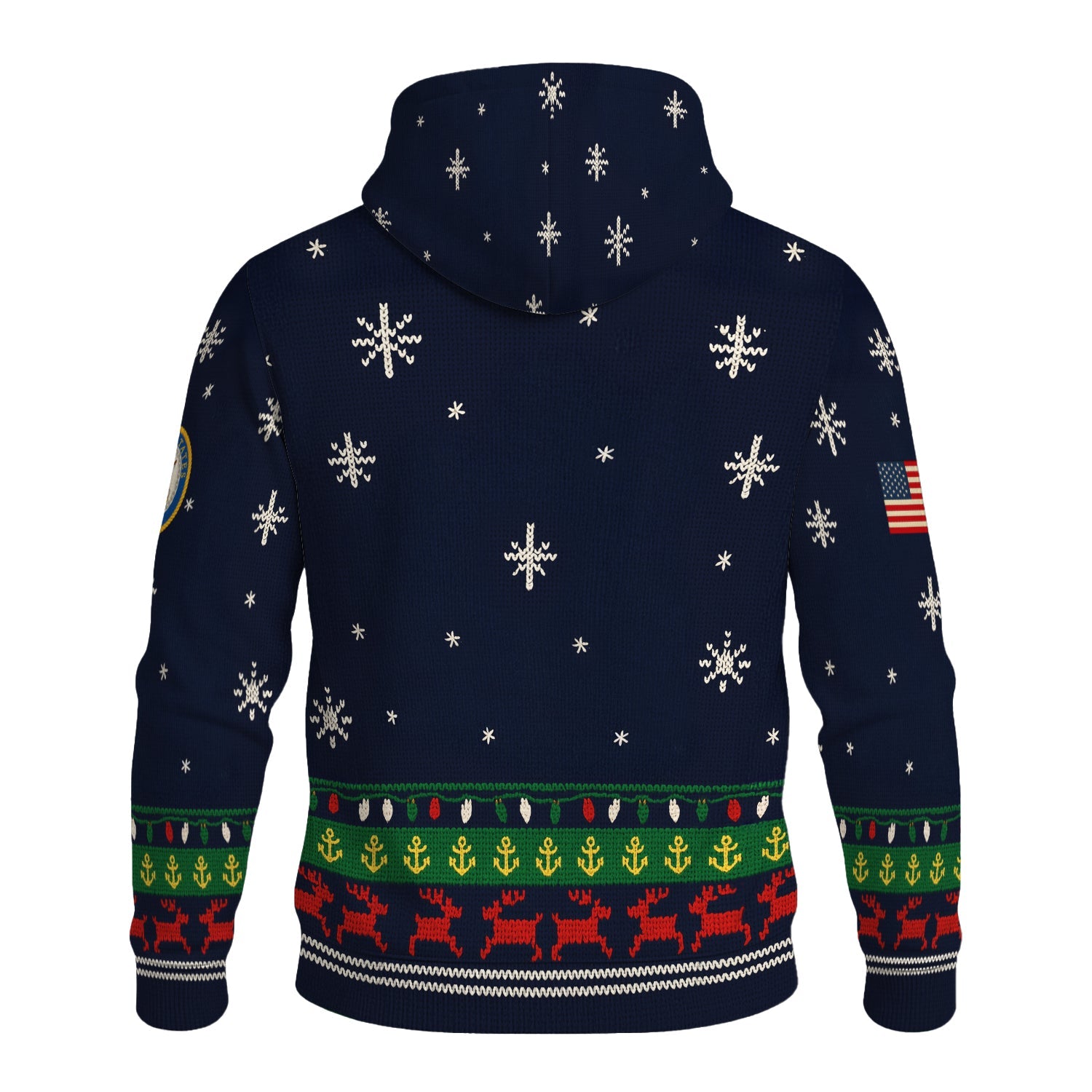 US Navy Christmas Hoodie 3D All Over Print