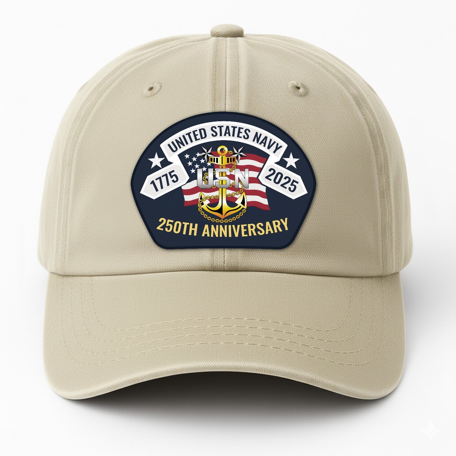 Custom Ranks US Navy US Navy Premium Washed Denim Cap DC29