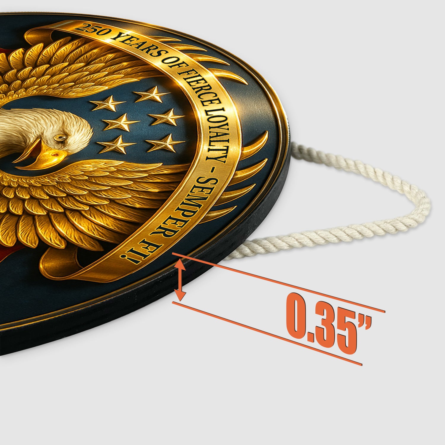 MARlNE Corps 250th Anniversary Sign – Custom Name & Rank