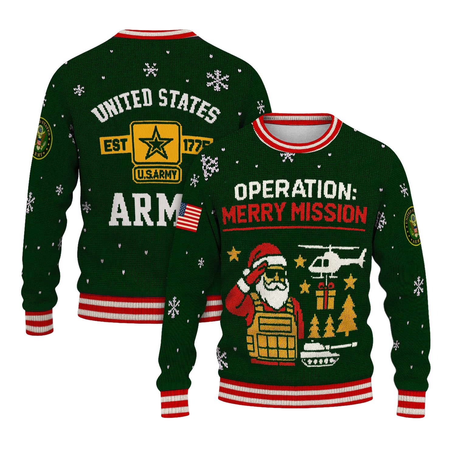 Operation Merry Mission Christmas Ugly Christmas Sweater