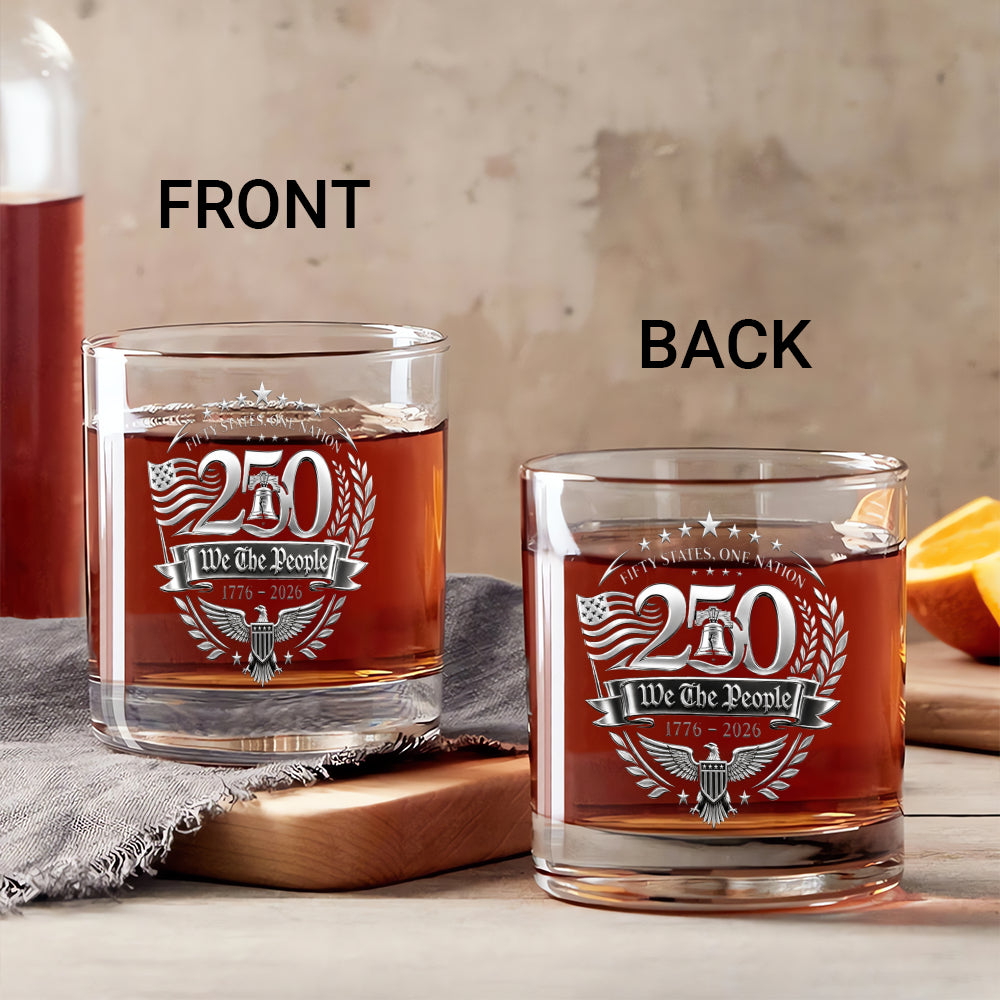 America 250 Patriotic Whiskey Glass Limited Edition