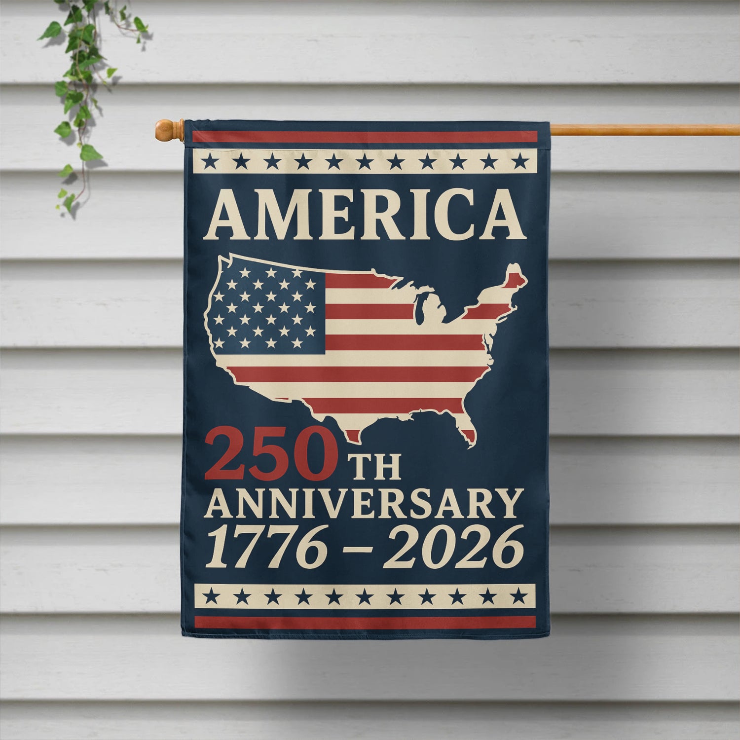 America 250th Anniversary 1776-2026 House Flag 28''x40'' Twin-Side Printing