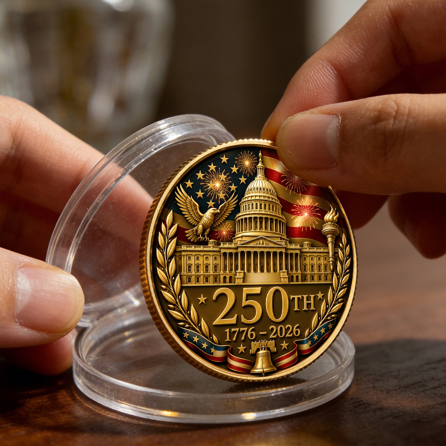 America’s 250th Anniversary Commemorative Challenge Coin