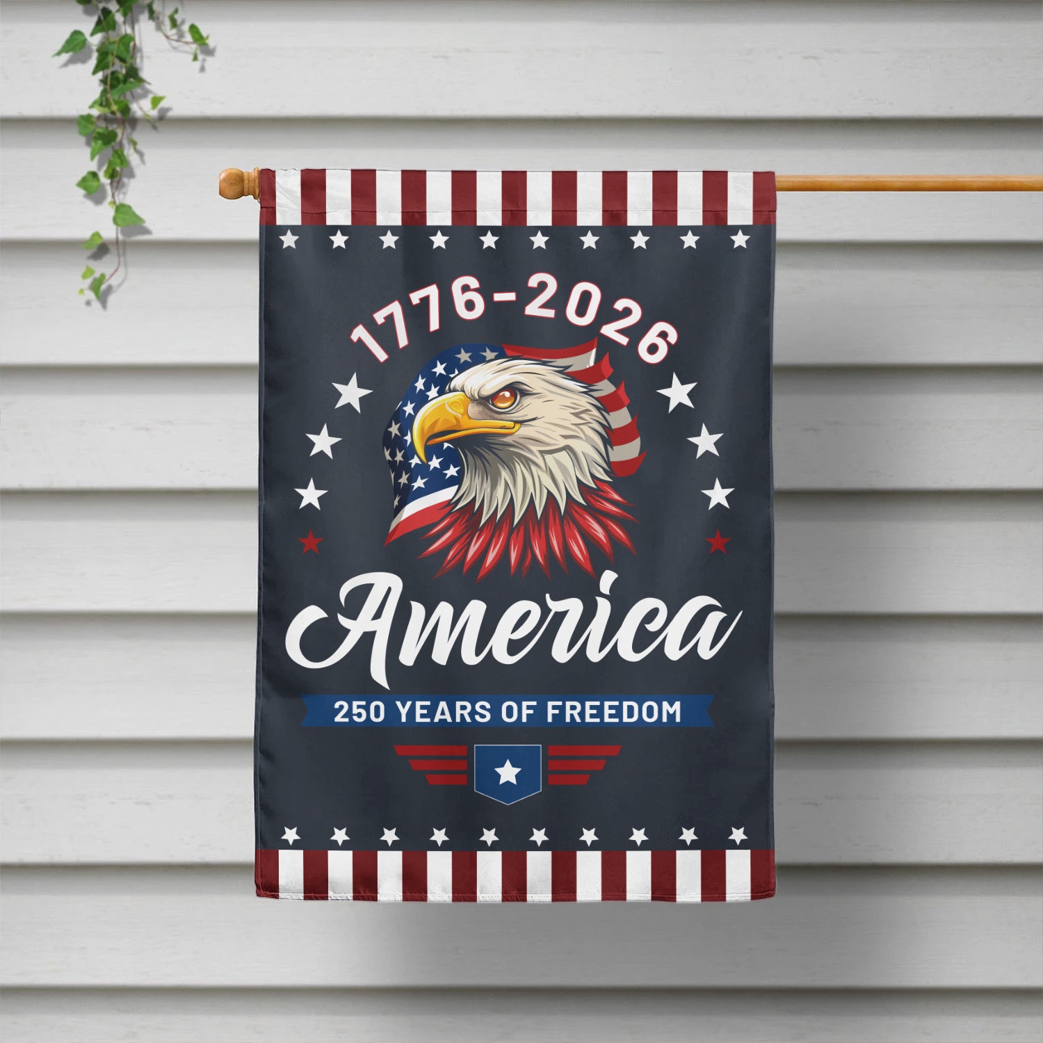 1776-2026 America 250 Years Of Freedom House Flag 28''x40'' Twin-Side Printing