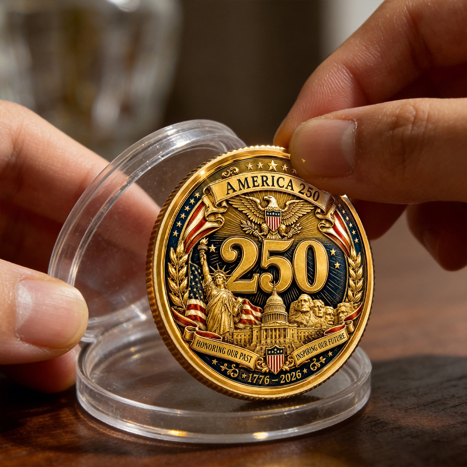 U.S. Navy Custom Rank Coin Freedom Anniversary Gift