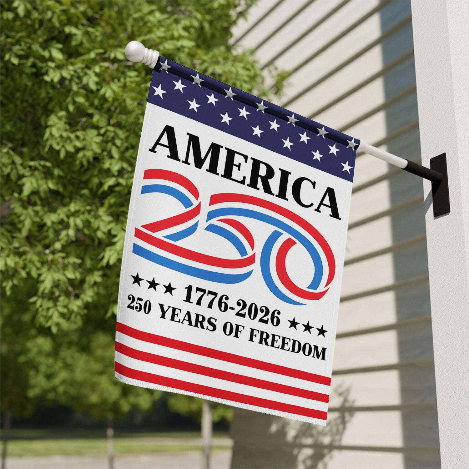 America 250 1776 - 2026 House Flag 28''x40'' Twin-Side Printing