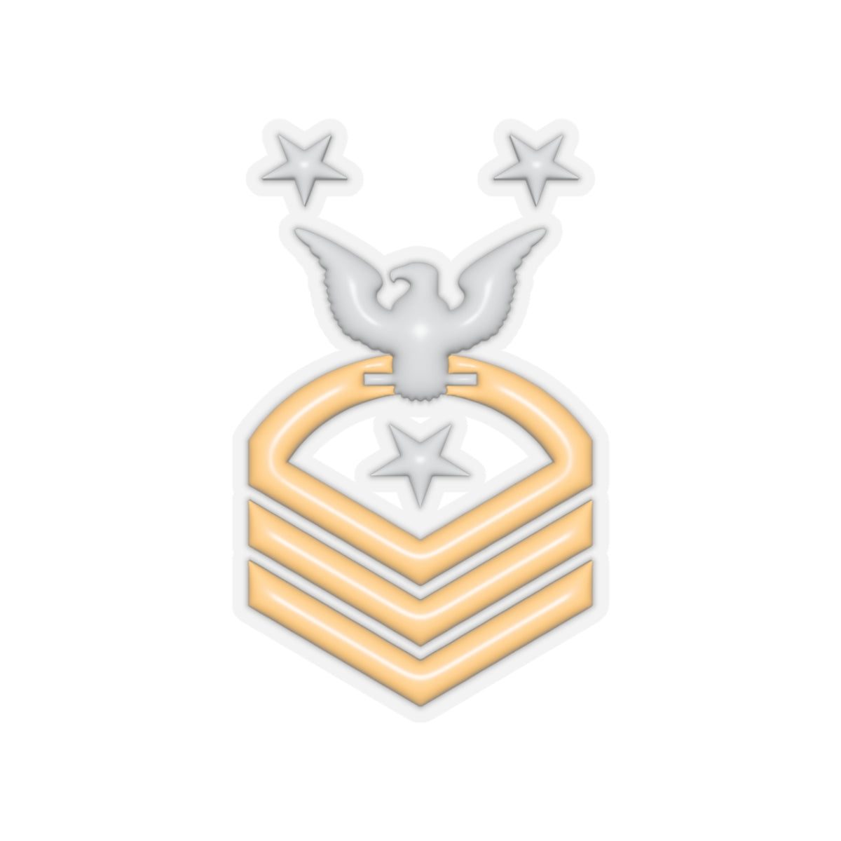 US Navy E-9 CMDCM 3D Effect Stickers