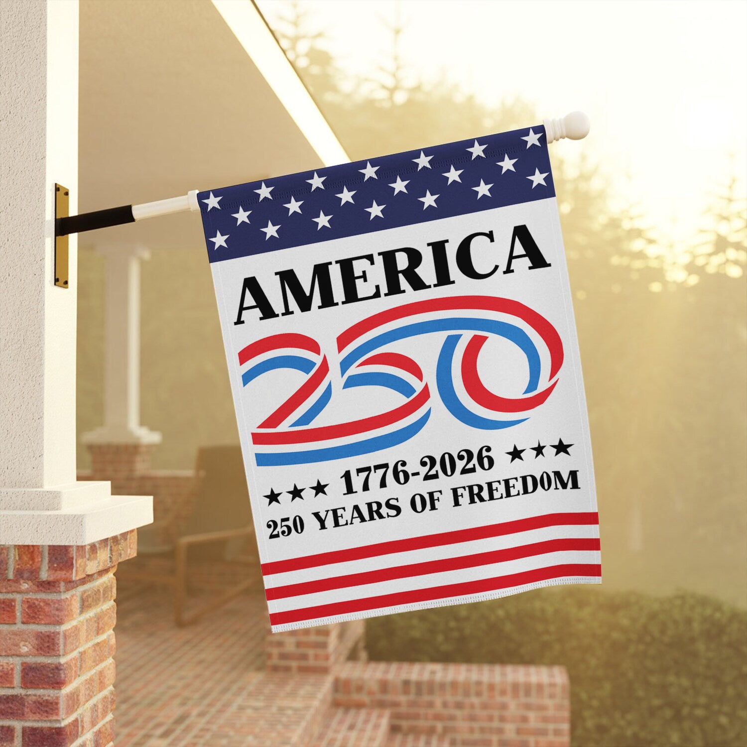 America 250 1776 - 2026 House Flag 28''x40'' Twin-Side Printing