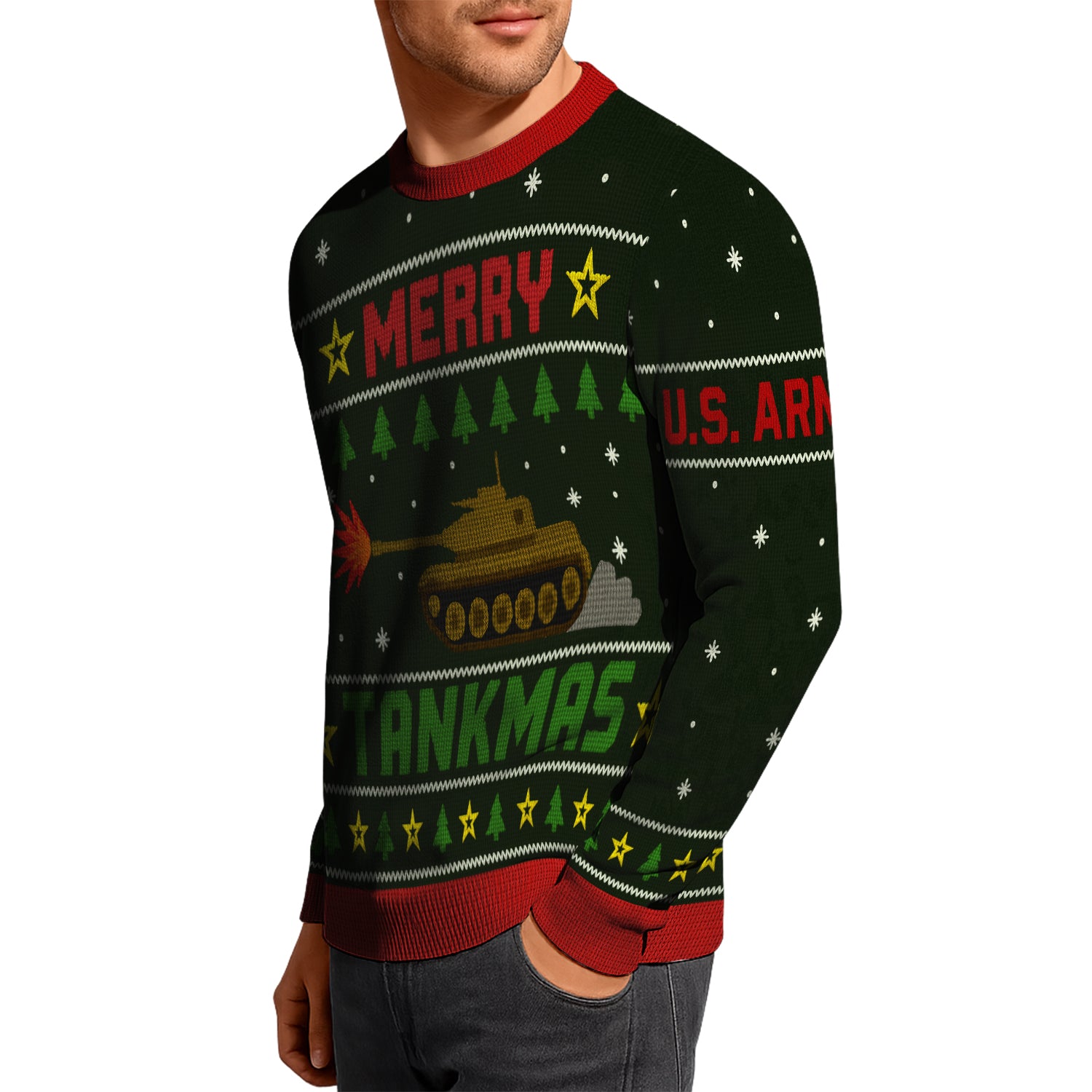 Merry Tankmas Christmas Ugly Christmas Sweater