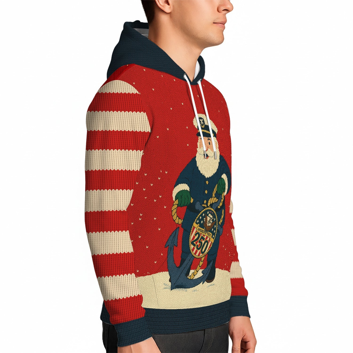 Honoring US Navy 250 Hoodie 3D All Over Print