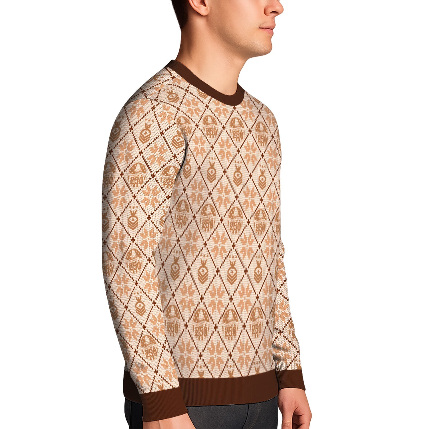 Personalized US Navy Christmas Ugly Sweater TUST07