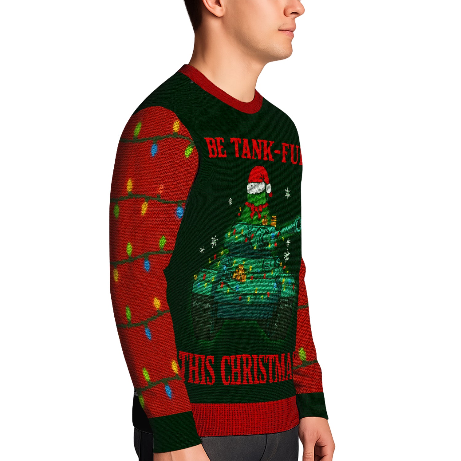 US Army Be Tank-Ful This Christmas Ugly Christmas Sweater