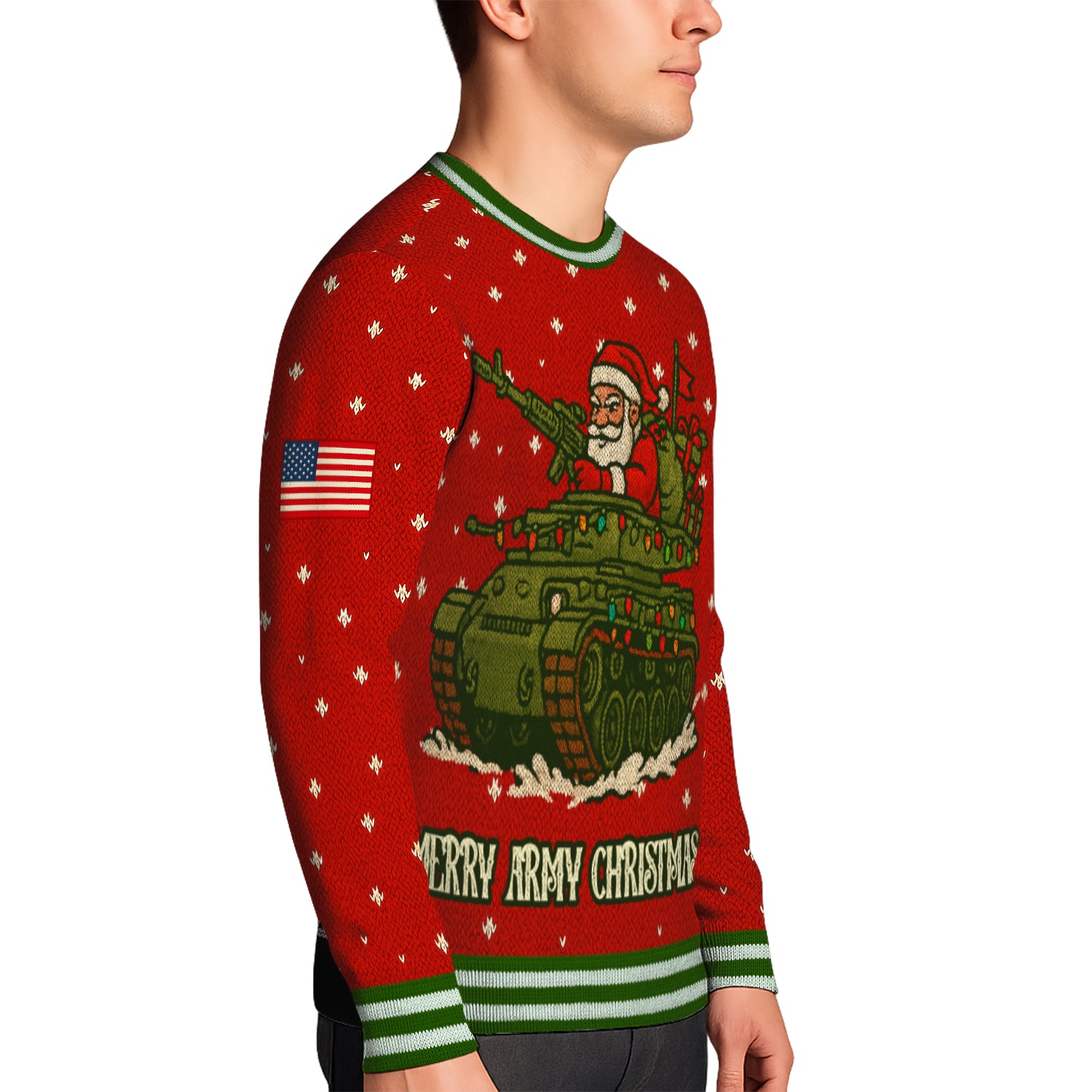 Merry Army Christmas Ugly Christmas Sweater