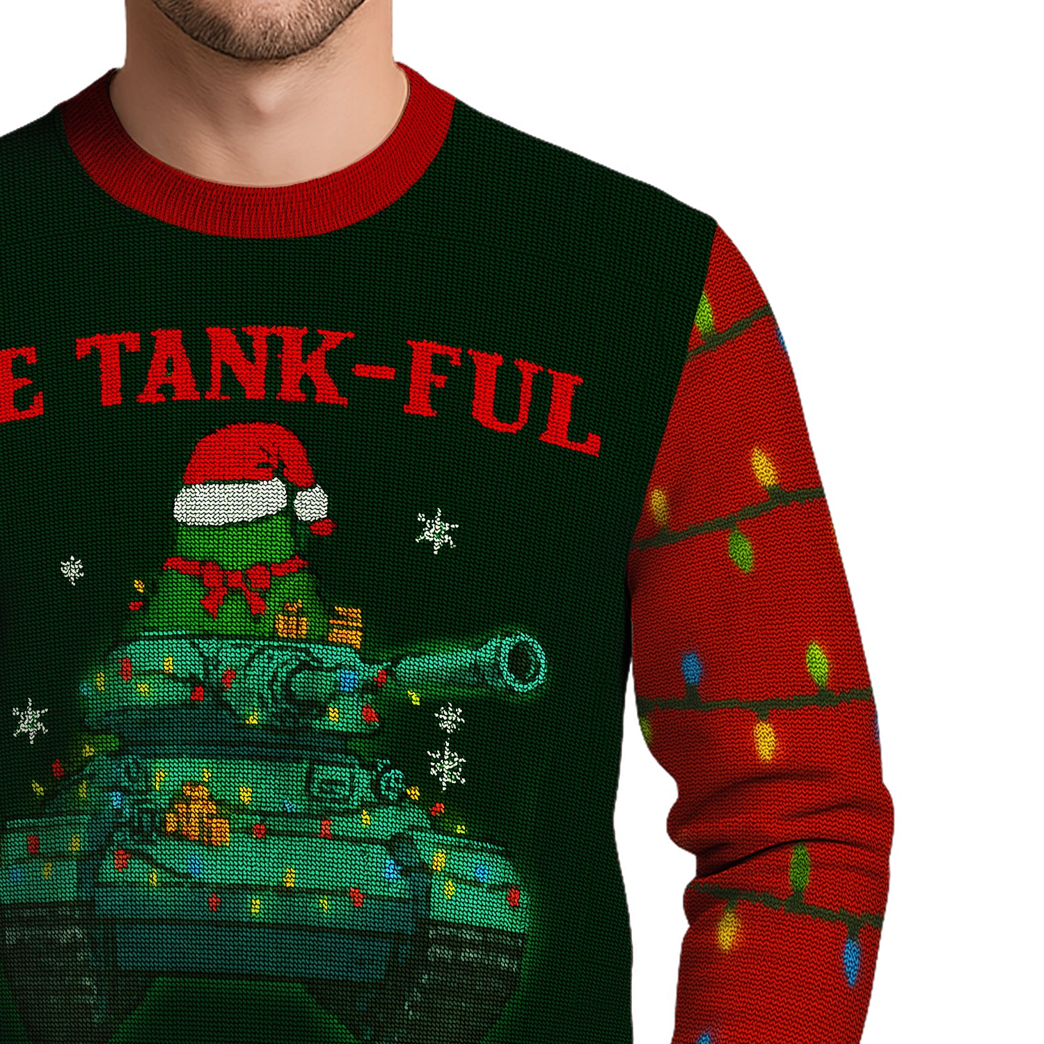 US Army Be Tank-Ful This Christmas Ugly Christmas Sweater