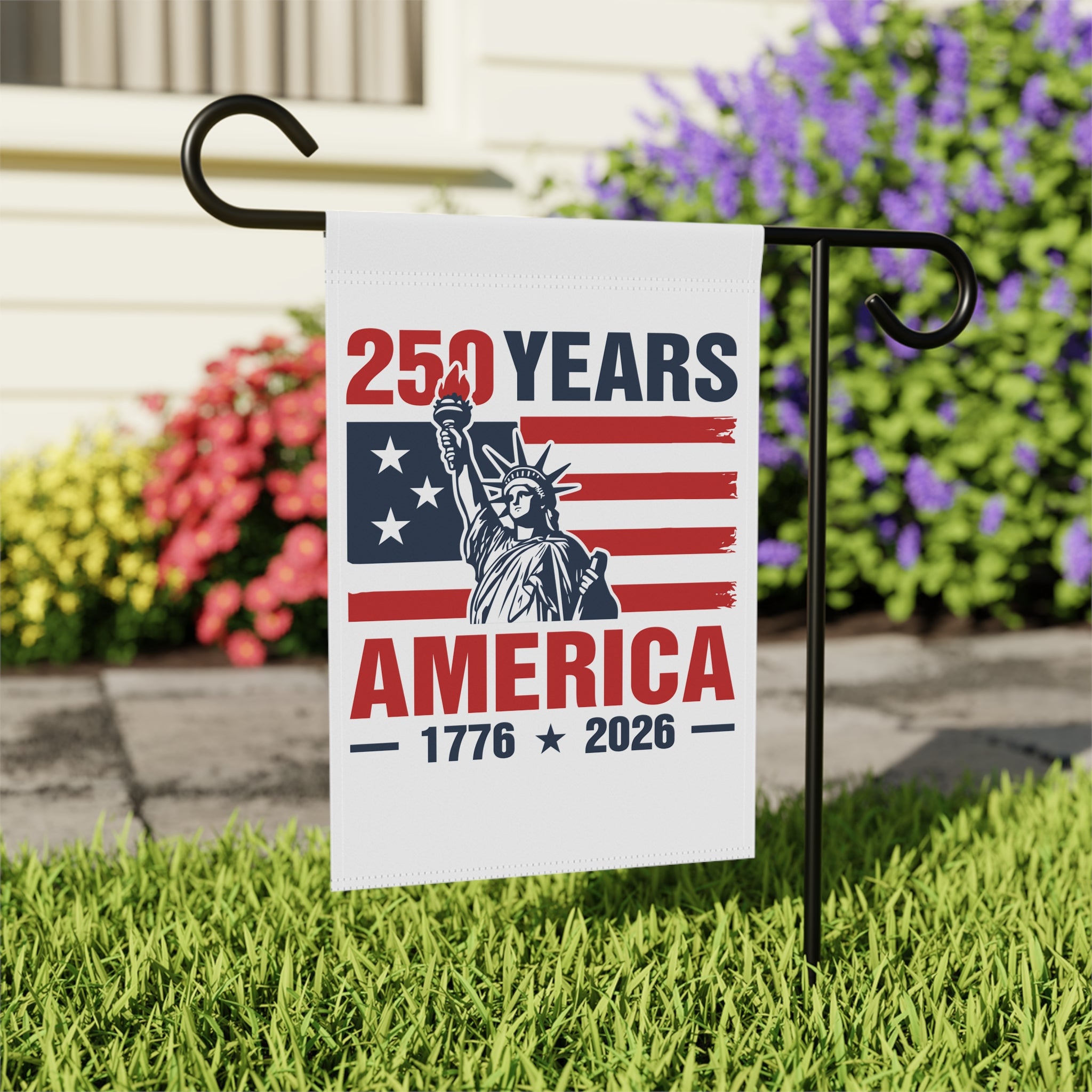 250 Years America 1776 - 2026 Garden Flag 12''x18'' Twin-Side Printing