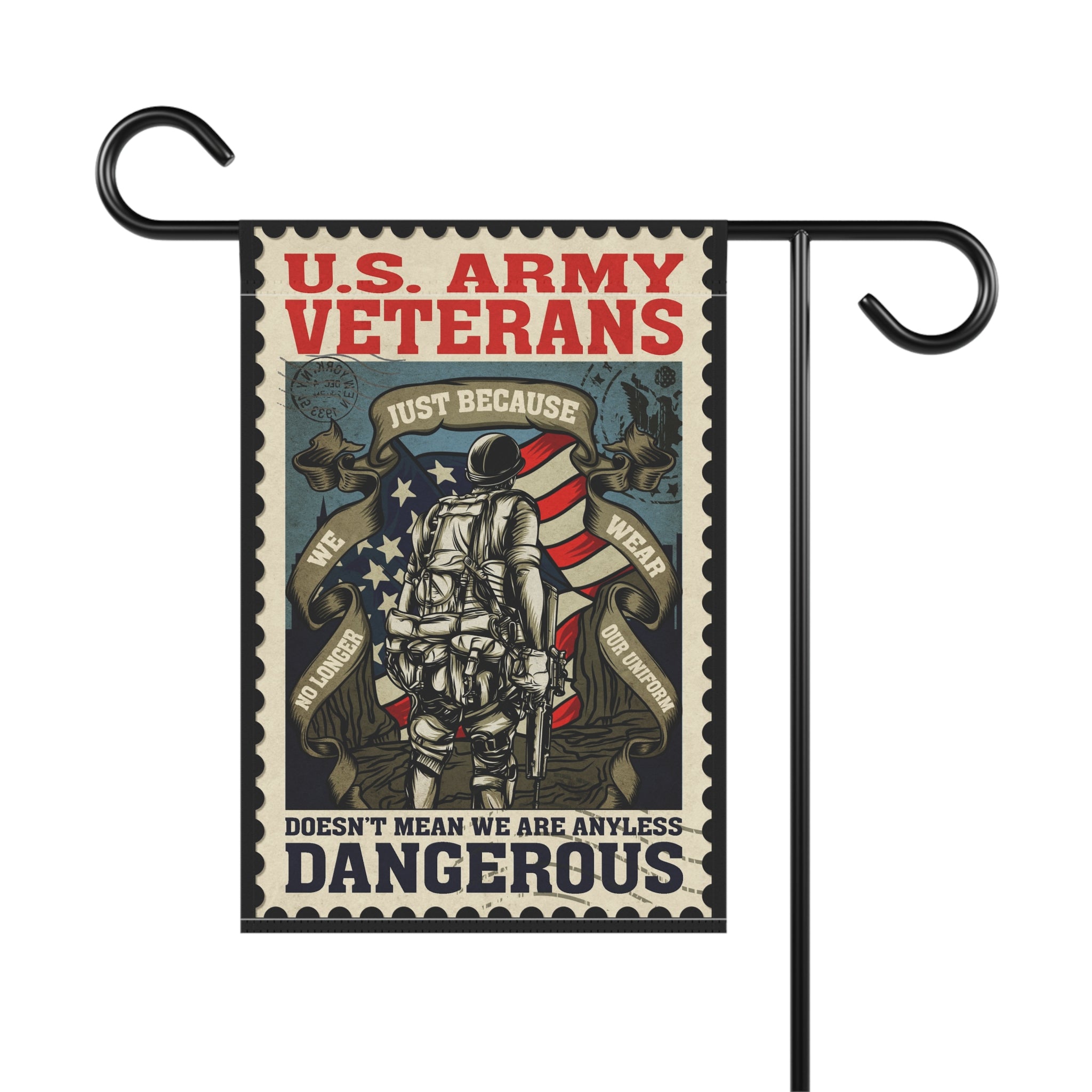 U.S. Army Veterans Garden Banner - Patriotic Outdoor Decor, Celebrate Service & Sacrifice