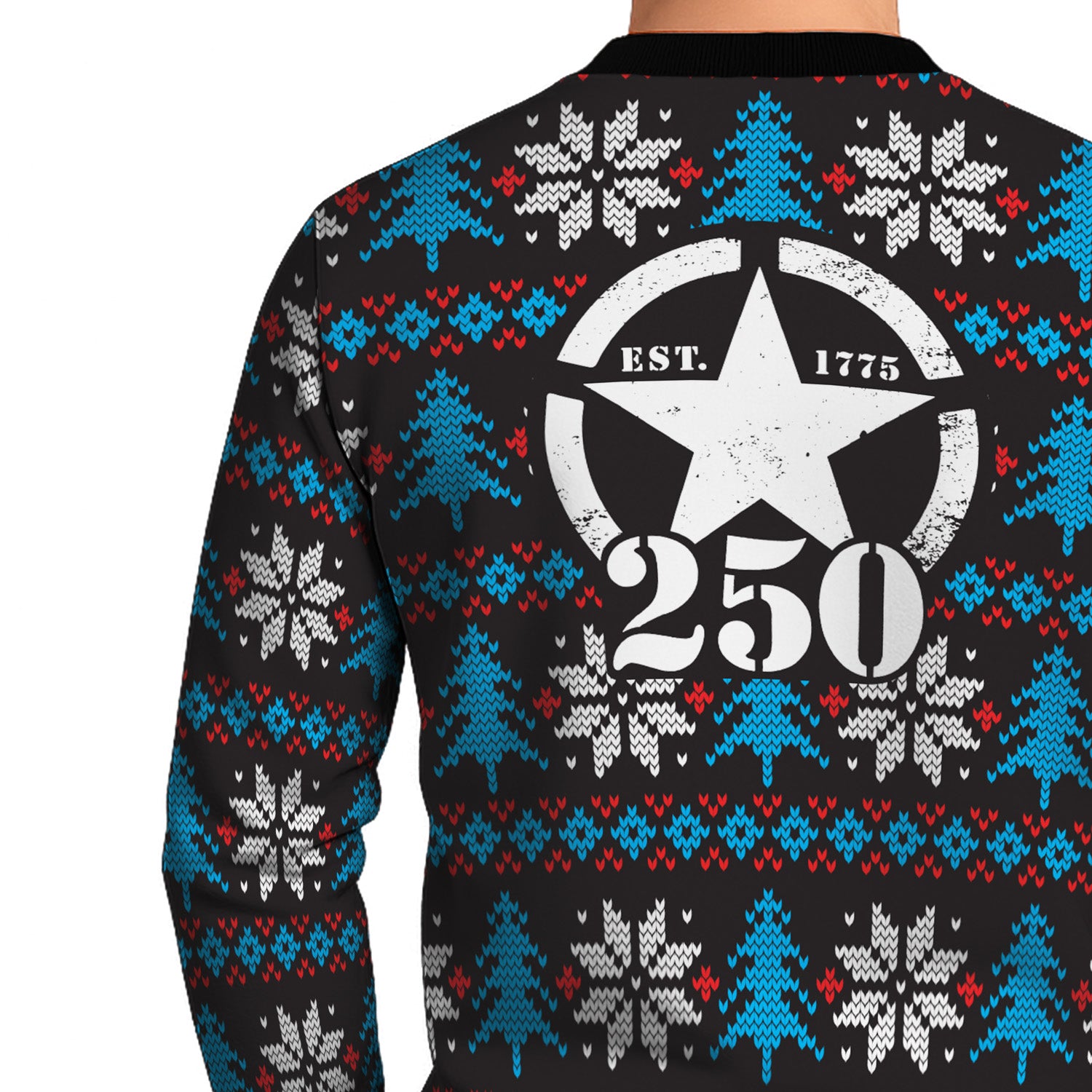 US Army 250th Anniversary Ugly Christmas Sweater for Women Men