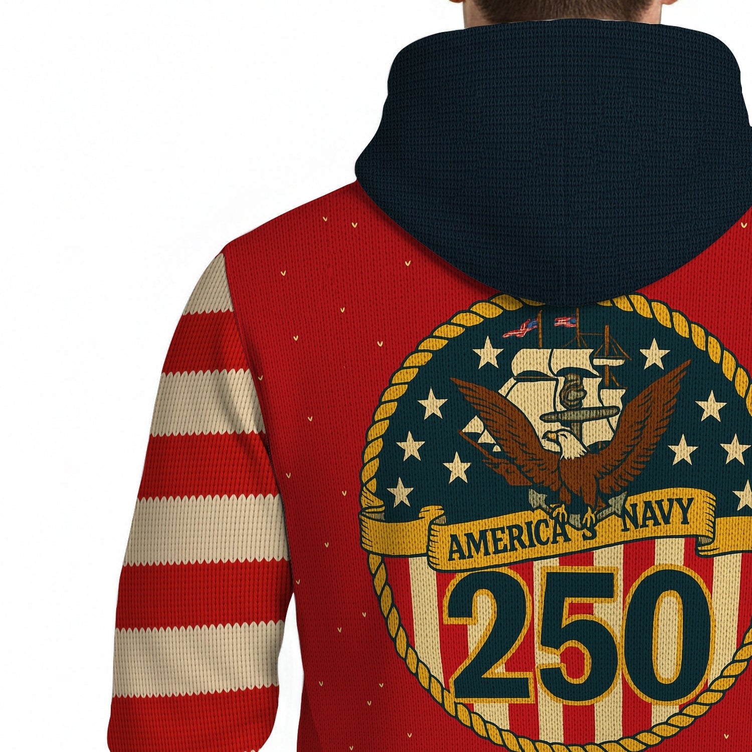 Honoring US Navy 250 Hoodie 3D All Over Print