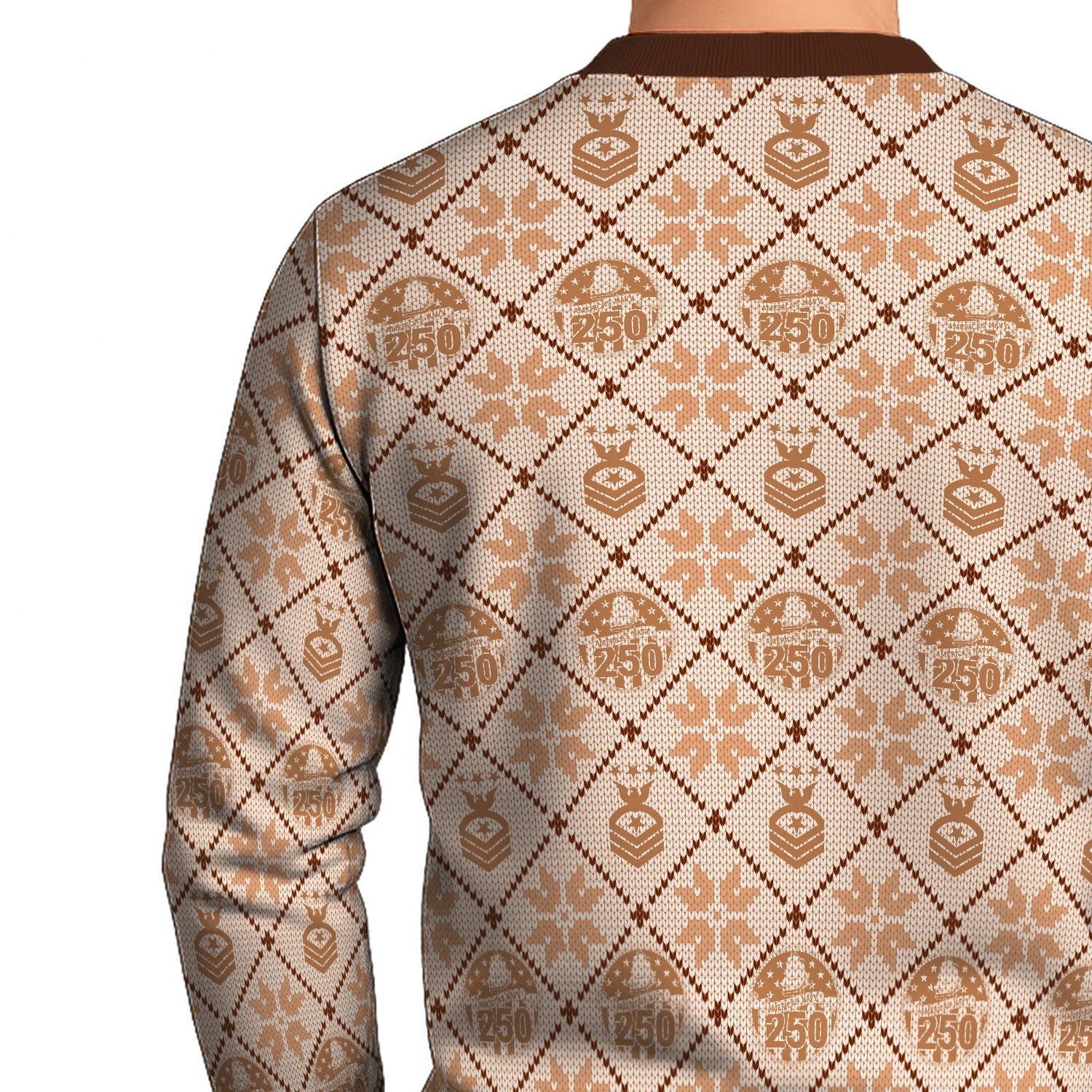 Personalized US Navy Christmas Ugly Sweater TUST07