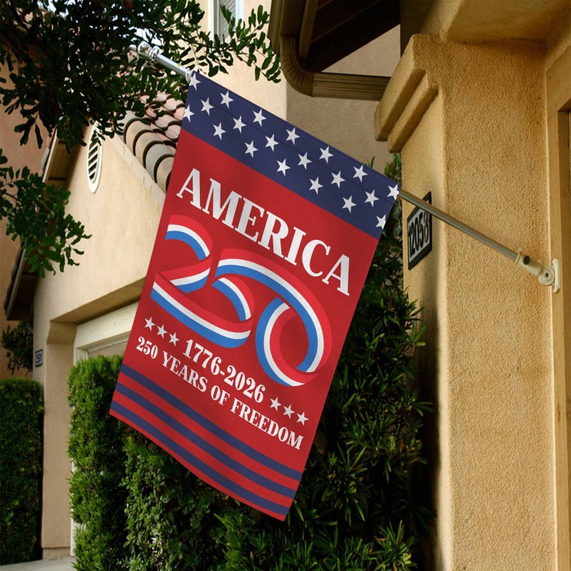 America 250 1776 - 2026 House Flag 28''x40'' Twin-Side Printing