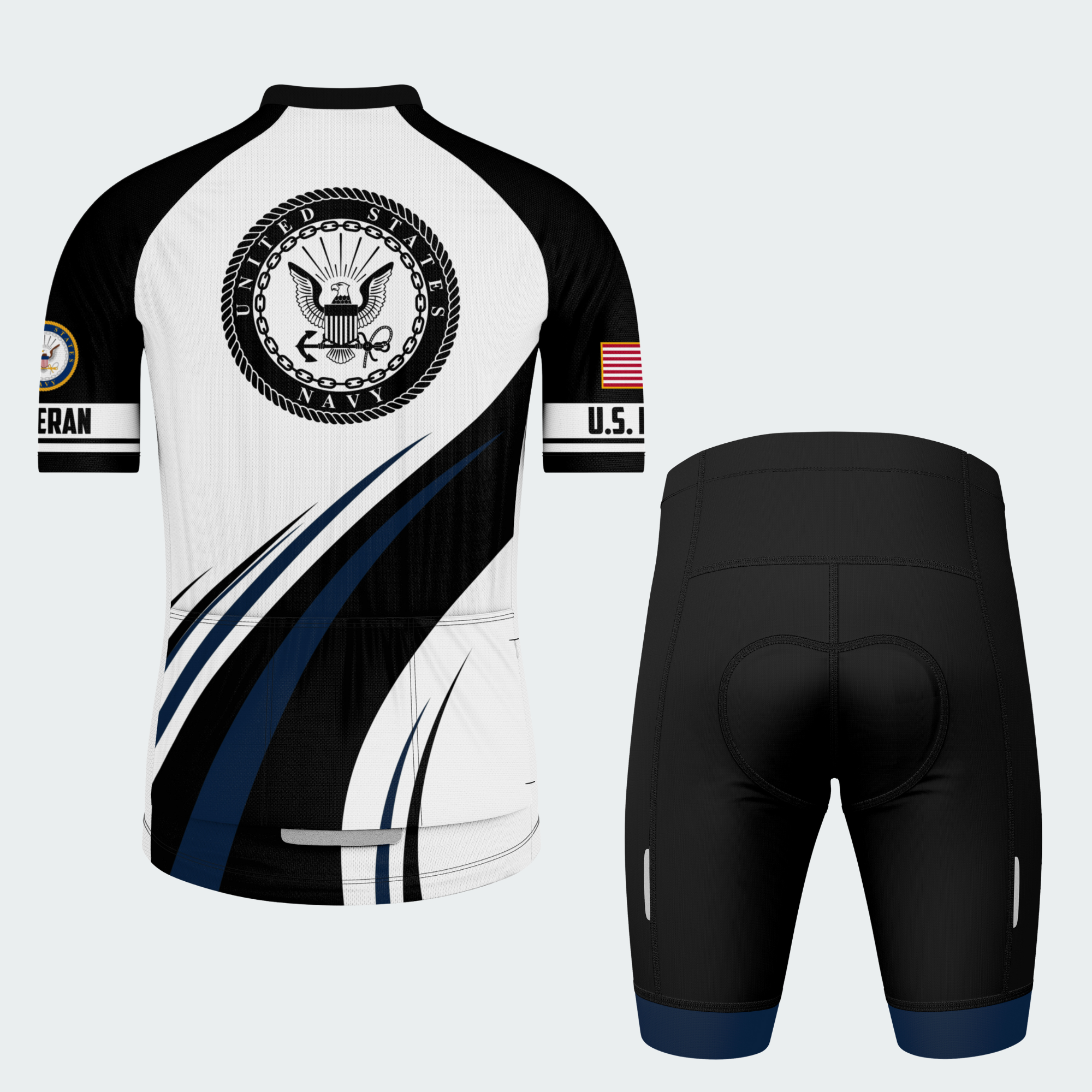 Men’s Personalized U.S. Navy Proudly Served Cycling Jersey & Kit