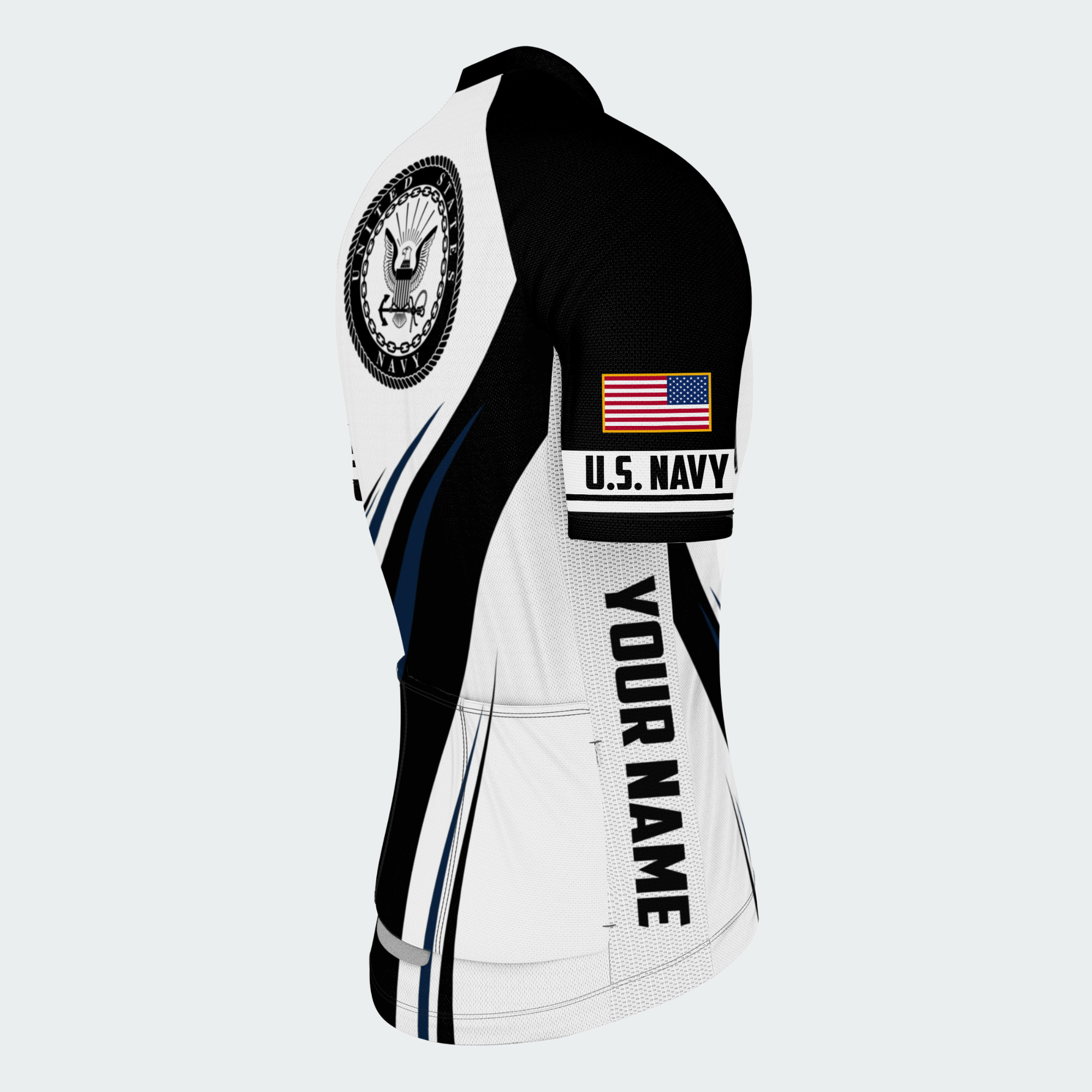 Men’s Personalized U.S. Navy Proudly Served Cycling Jersey & Kit