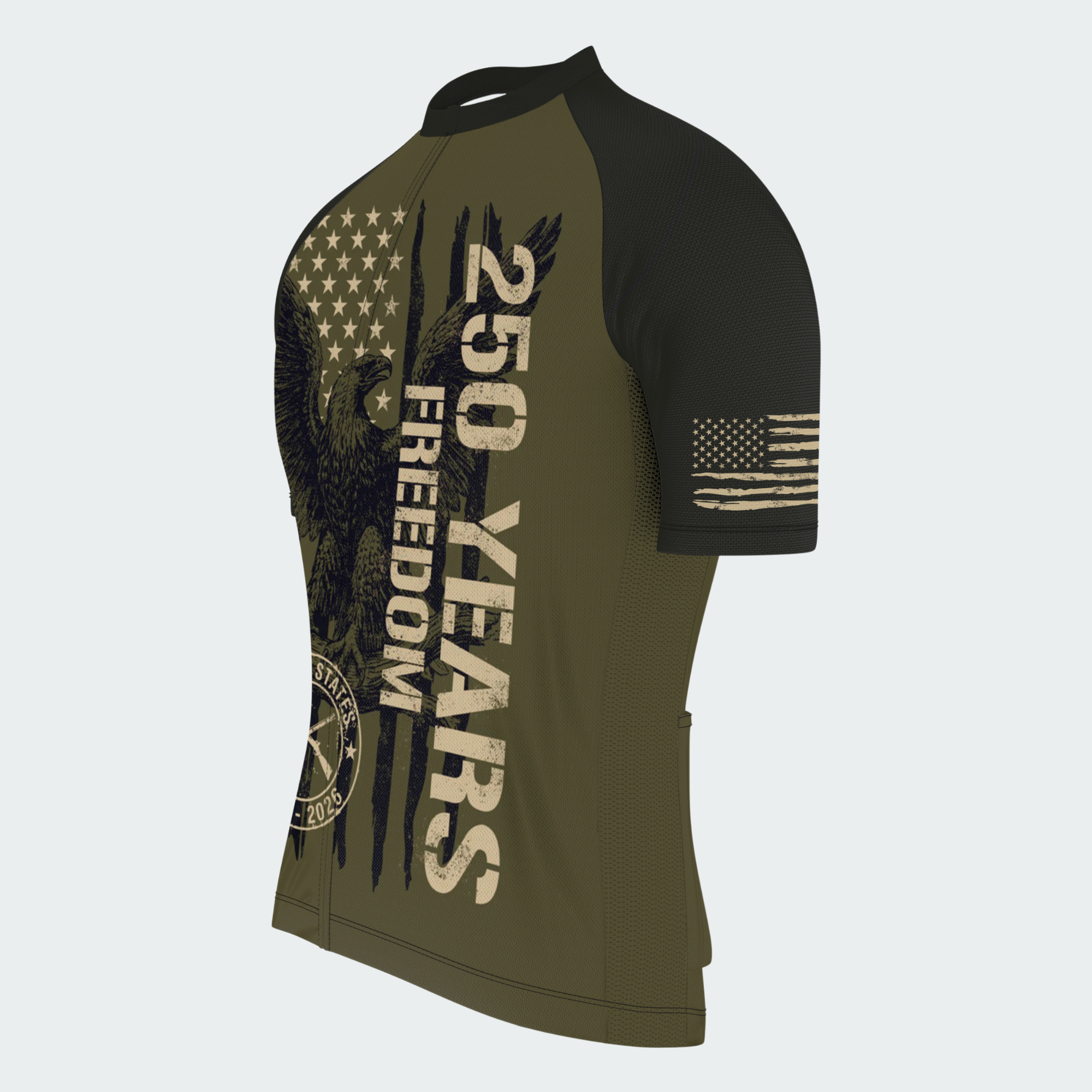 Men’s American Pride 250th Anniversary Freedom Was Earned Regular Fit Cycling Kit