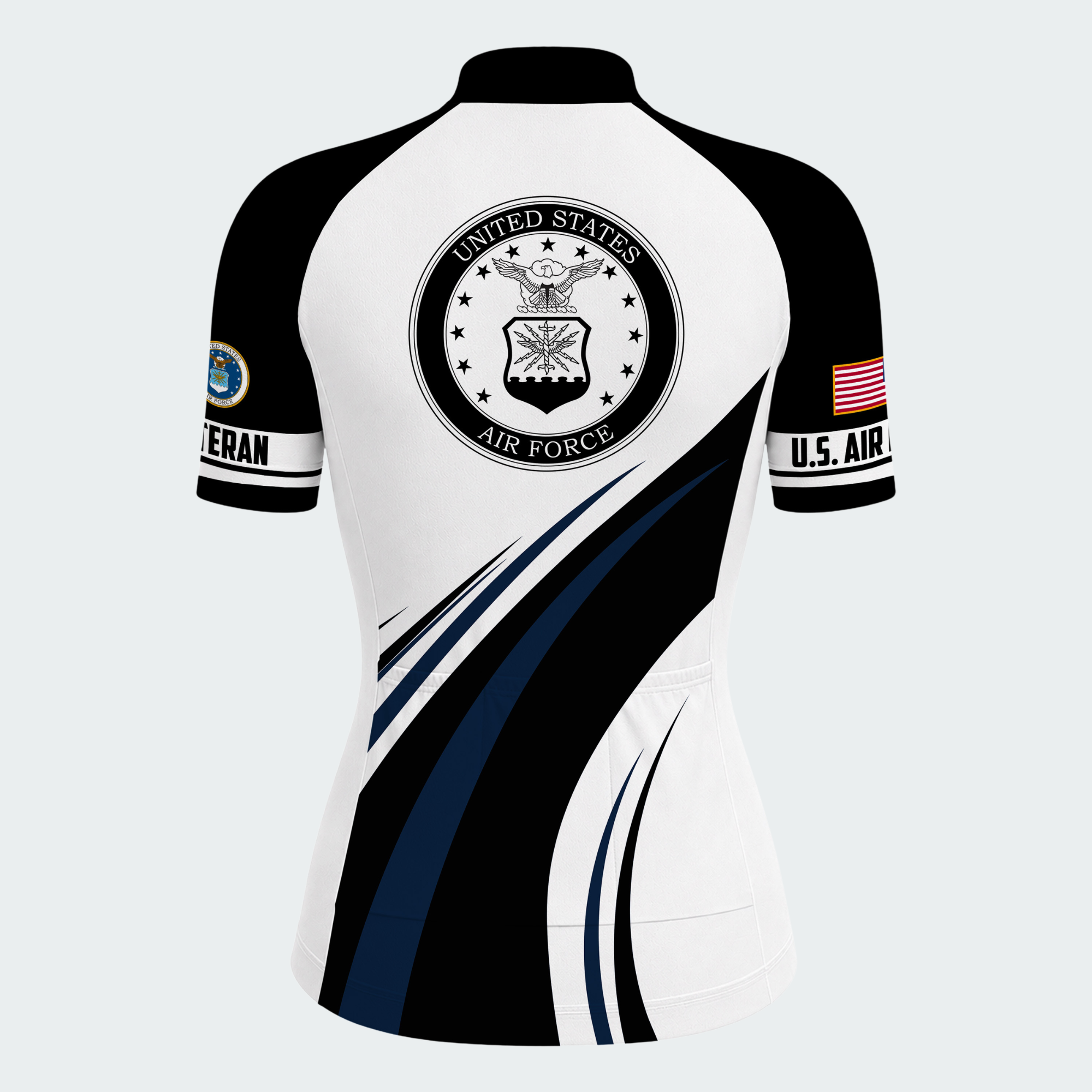 Women’s Personalized U.S. Air Force Proudly Served Cycling Jersey & Kit
