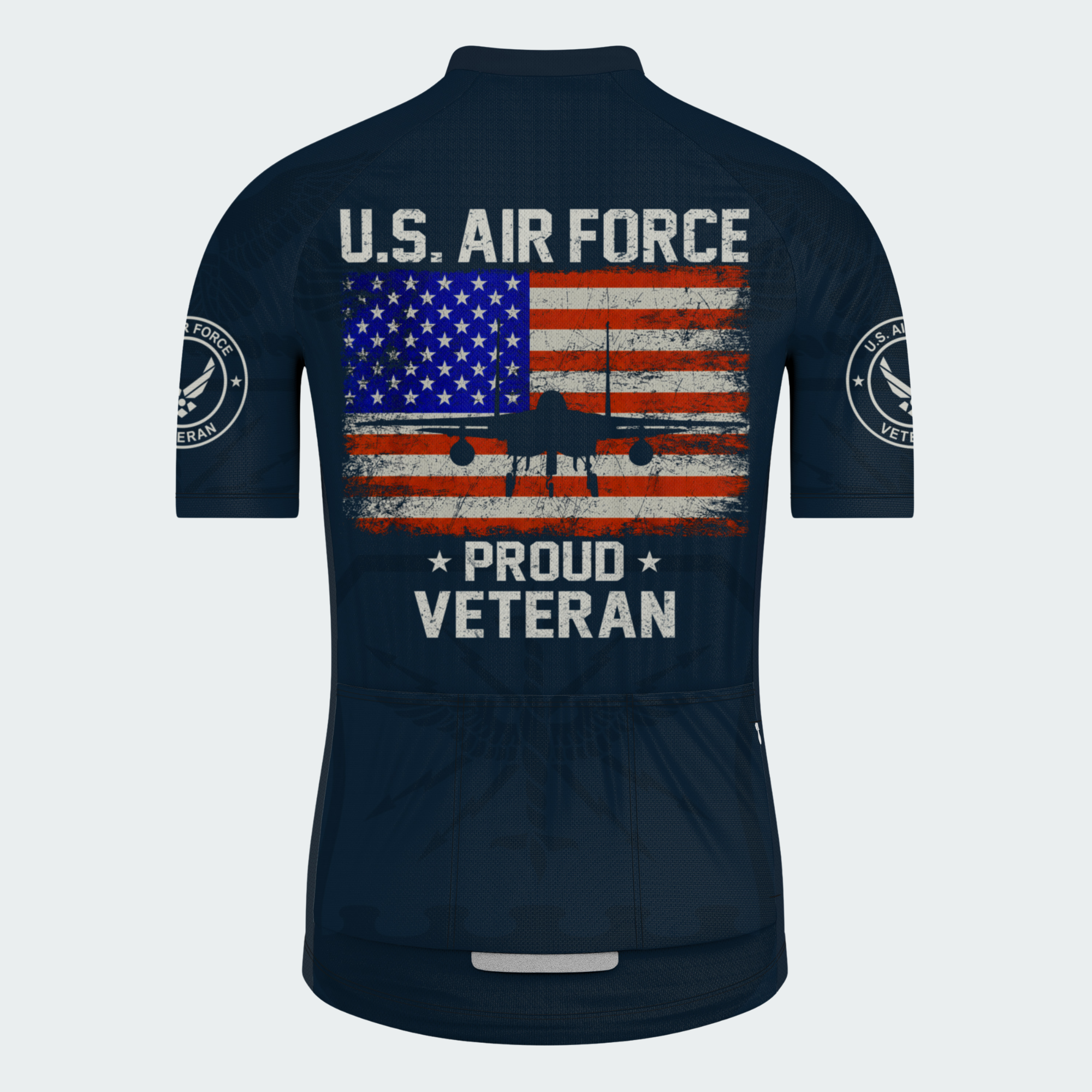 Men’s Personalized U.S. Air Force Proud Veteran Cycling Jersey & Kit