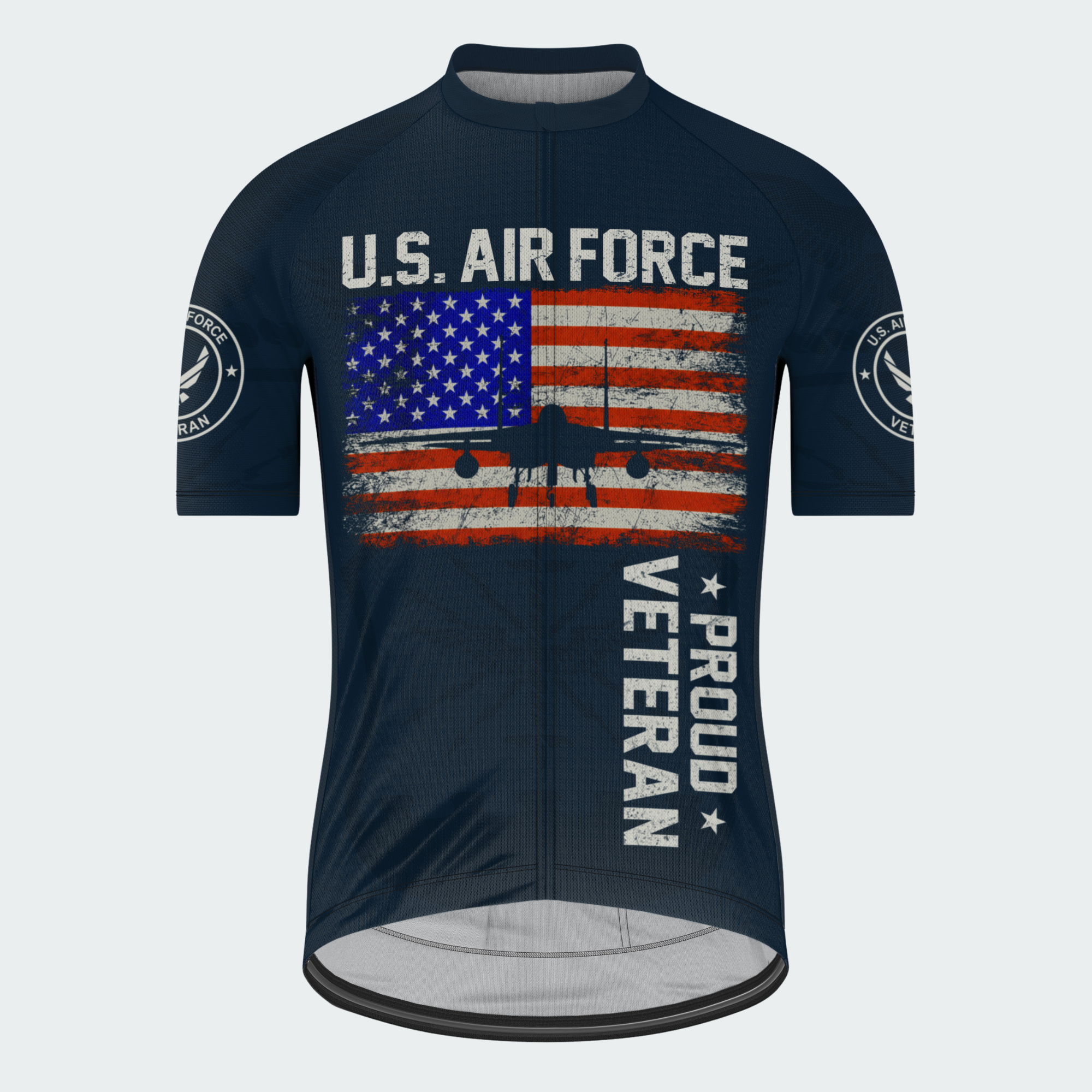 Men’s Personalized U.S. Air Force Proud Veteran Cycling Jersey & Kit