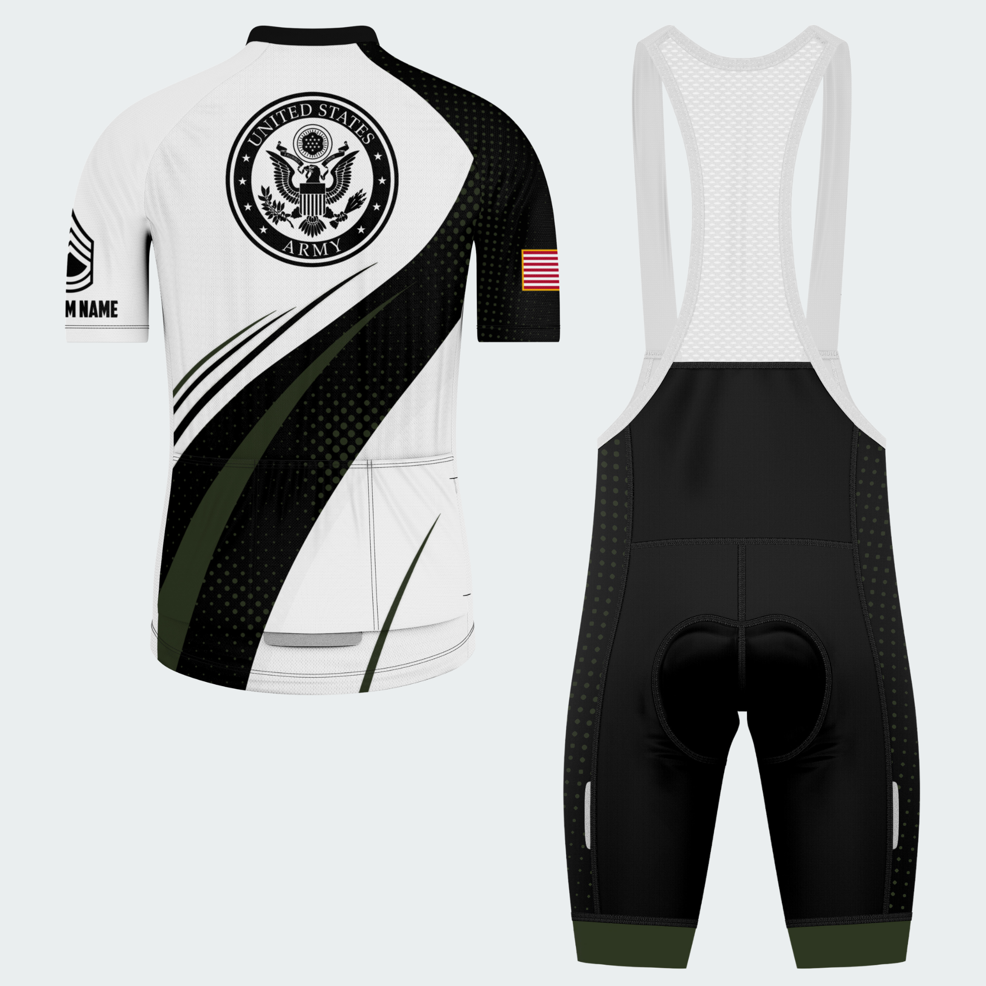 Men’s Personalized U.S. Army Proud Veteran Cycling Jersey & Kit