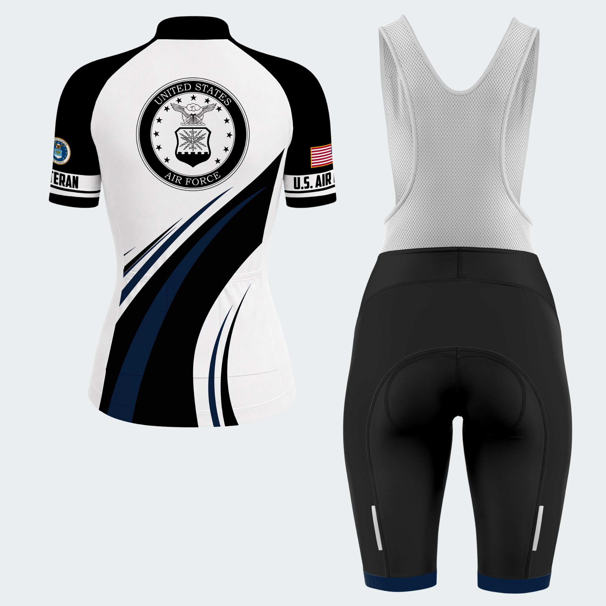 Women’s Personalized U.S. Air Force Proudly Served Cycling Jersey & Kit