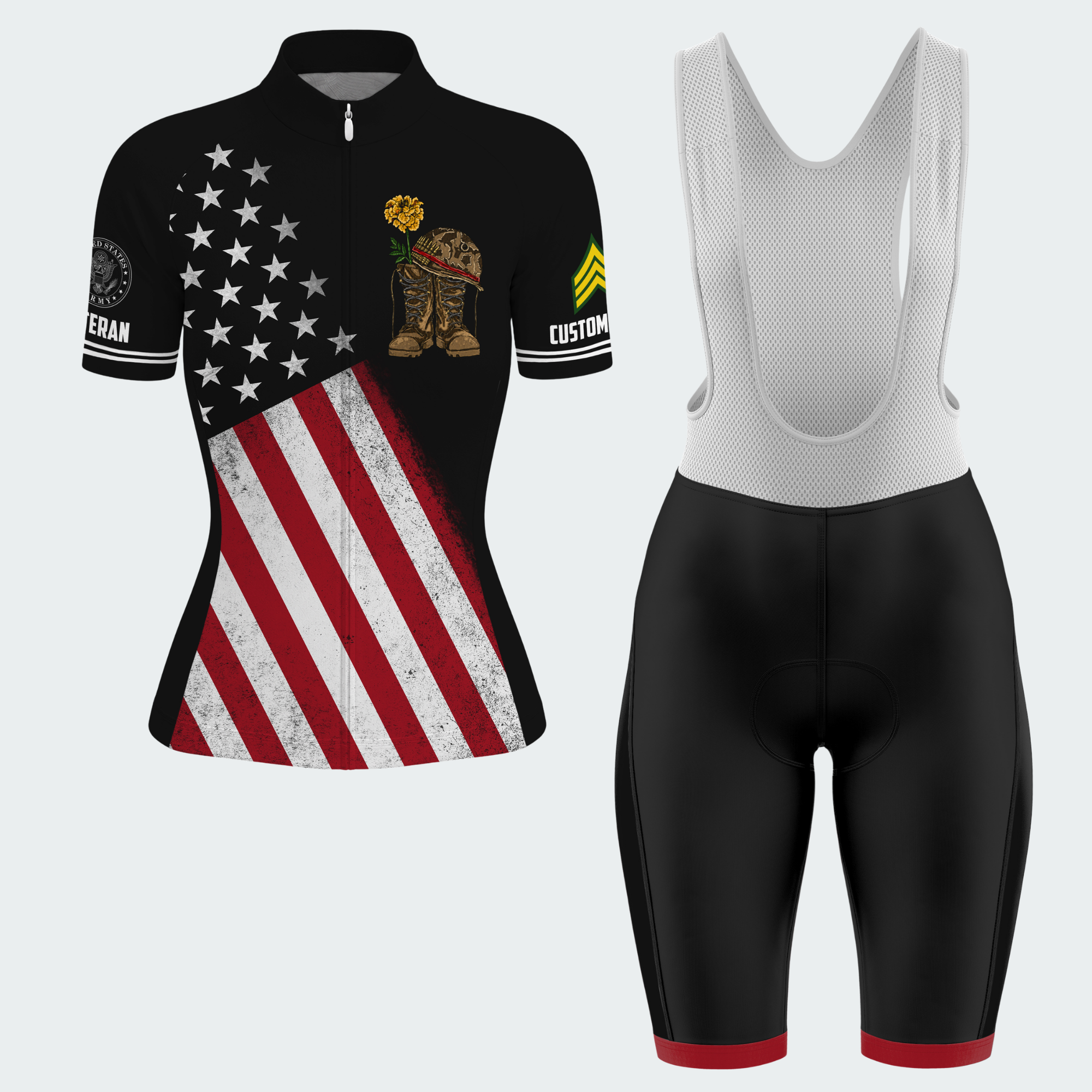 Women’s Personalized Army Female Veteran DD-214 Cycling Jersey & Kit
