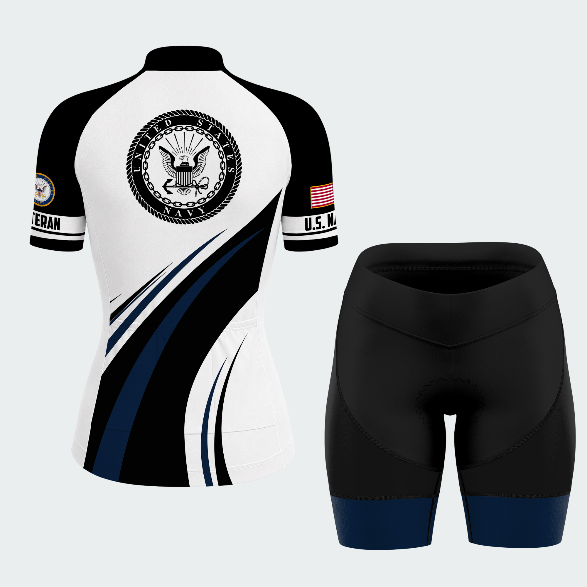 Women’s Personalized U.S. Navy Proudly Served Cycling Jersey & Kit