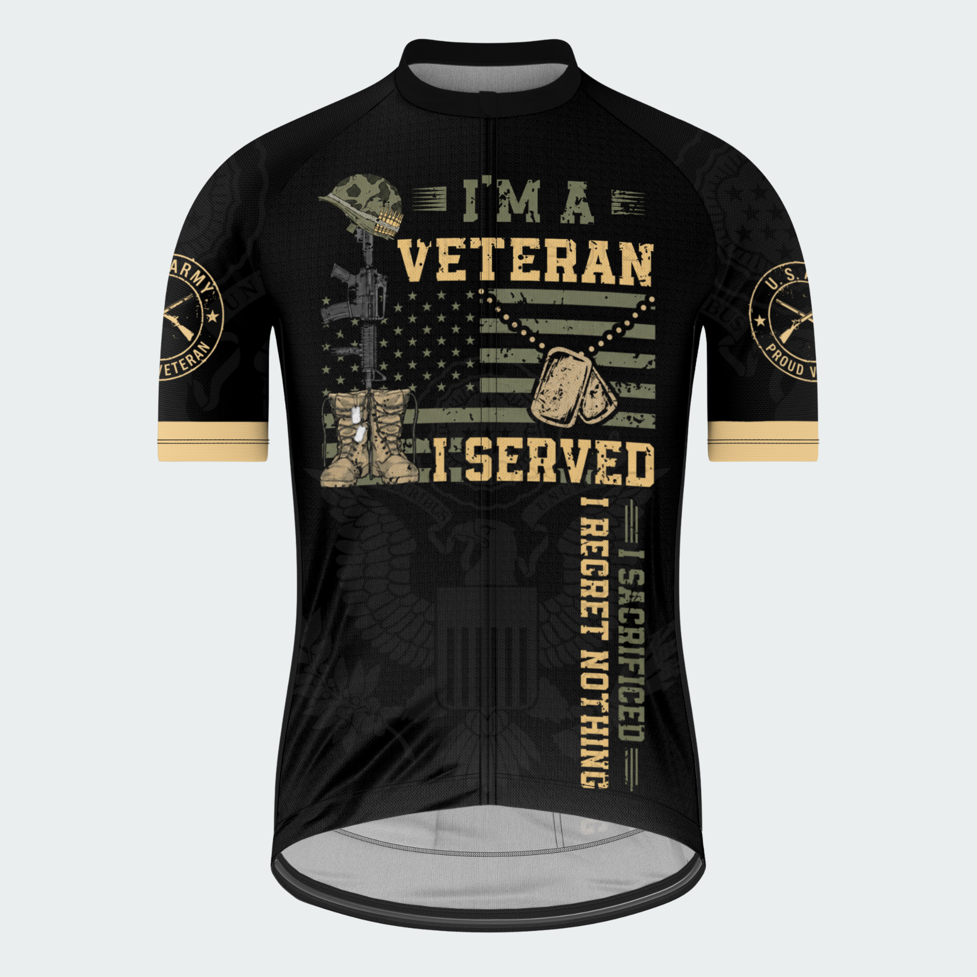 Men’s Personalized U.S. Army I Served Veteran Cycling Jersey & Kit