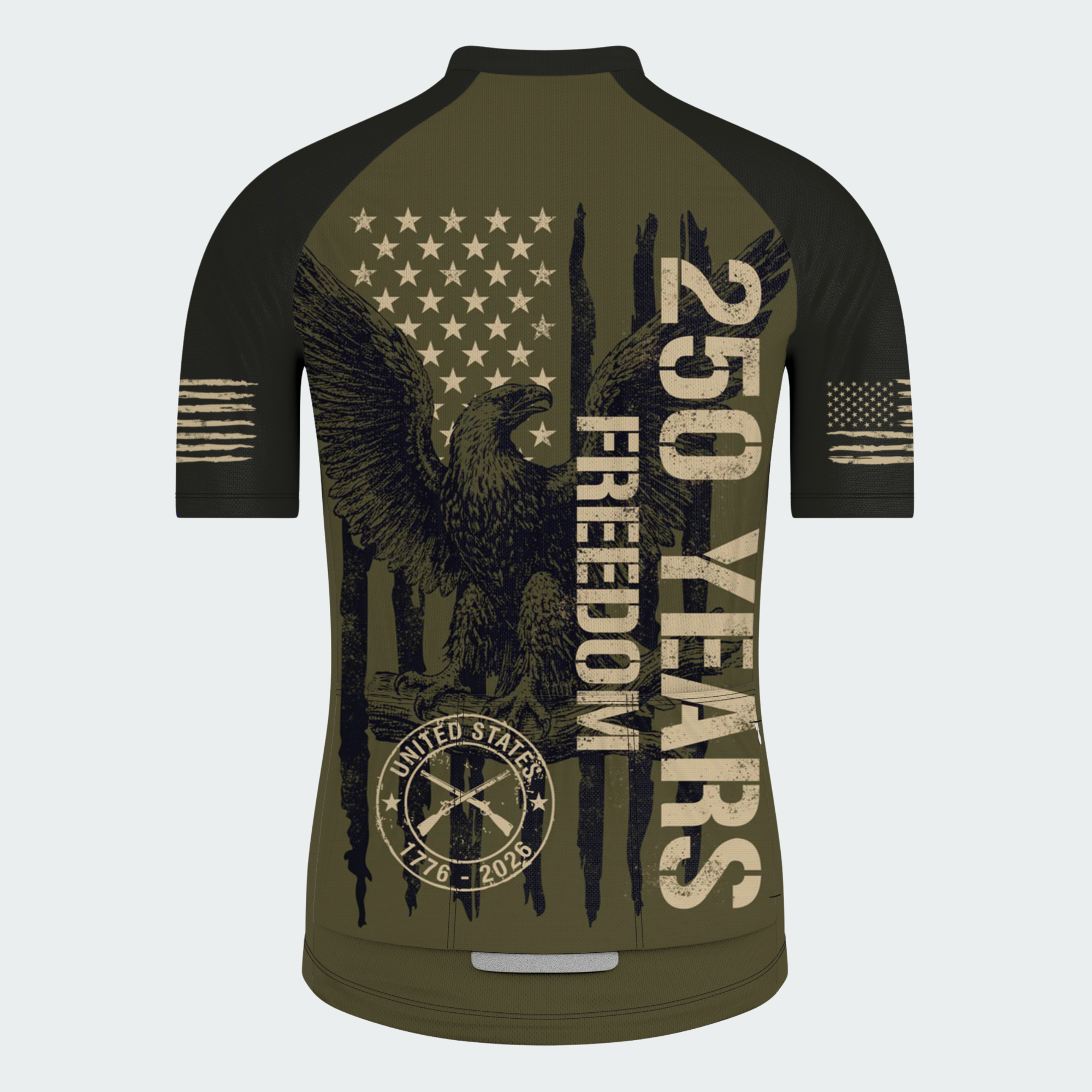 Men’s American Pride 250th Anniversary Freedom Was Earned Regular Fit Cycling Kit