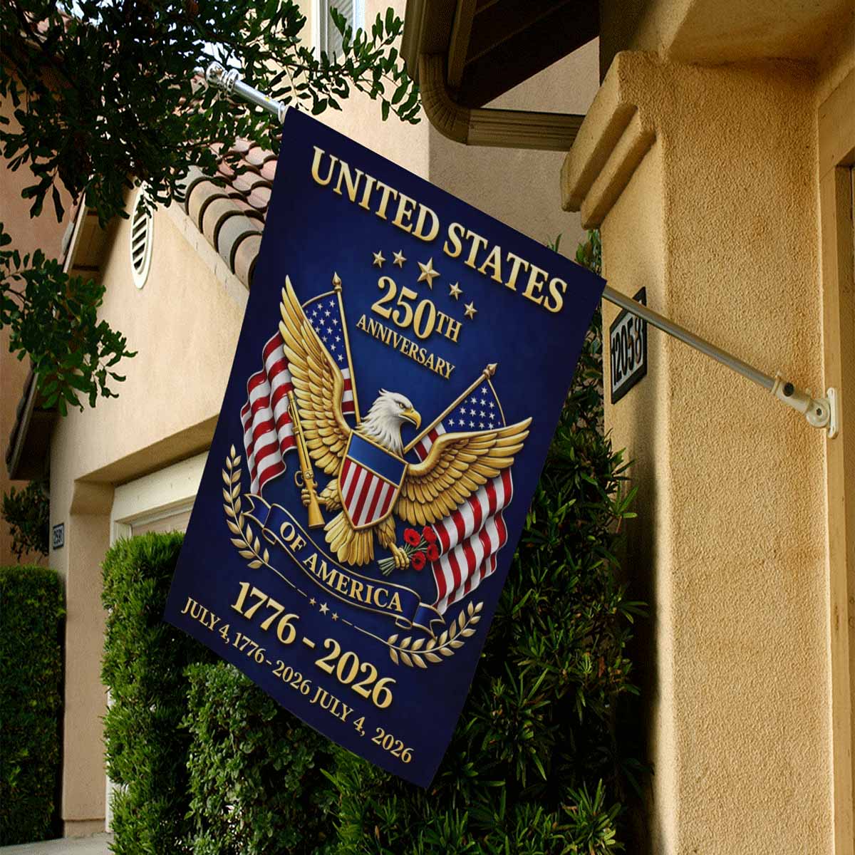 United States 250th Anniversary House Flag – 1776–2026 Decor