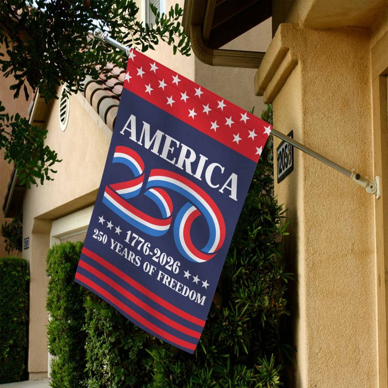 America 250 1776 - 2026 House Flag 28''x40'' Twin-Side Printing