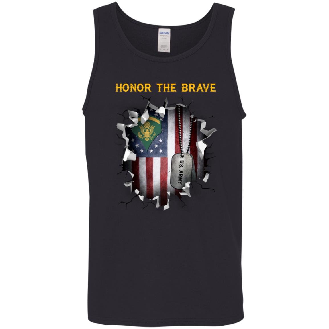 US Army E-5 SPC E5 Specialist - Honor The Brave Front Shirt