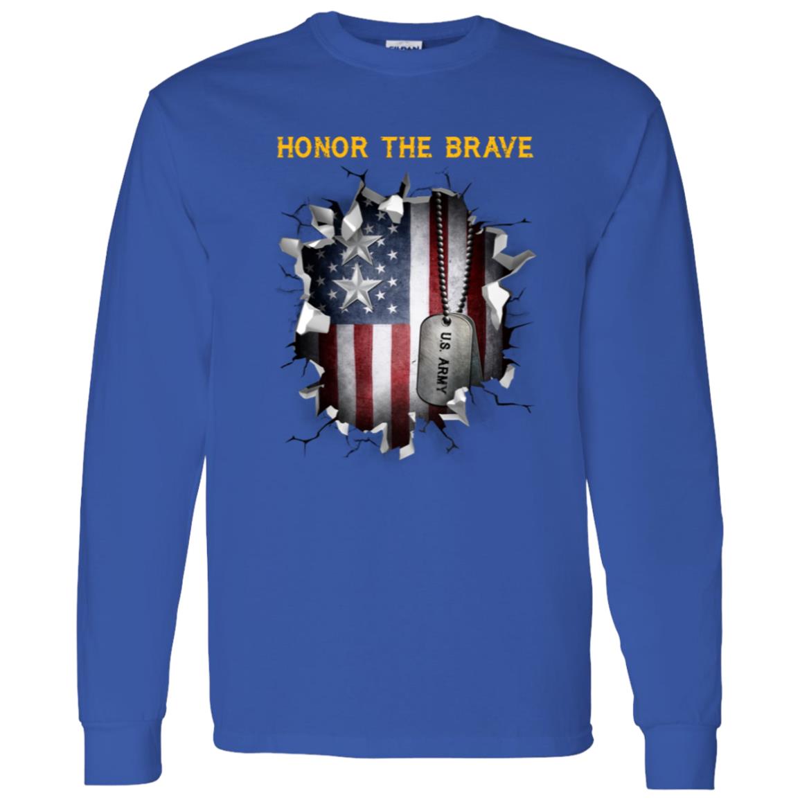 US Army O-8 Major General O8 MG General Officer - Honor The Brave Front Shirt