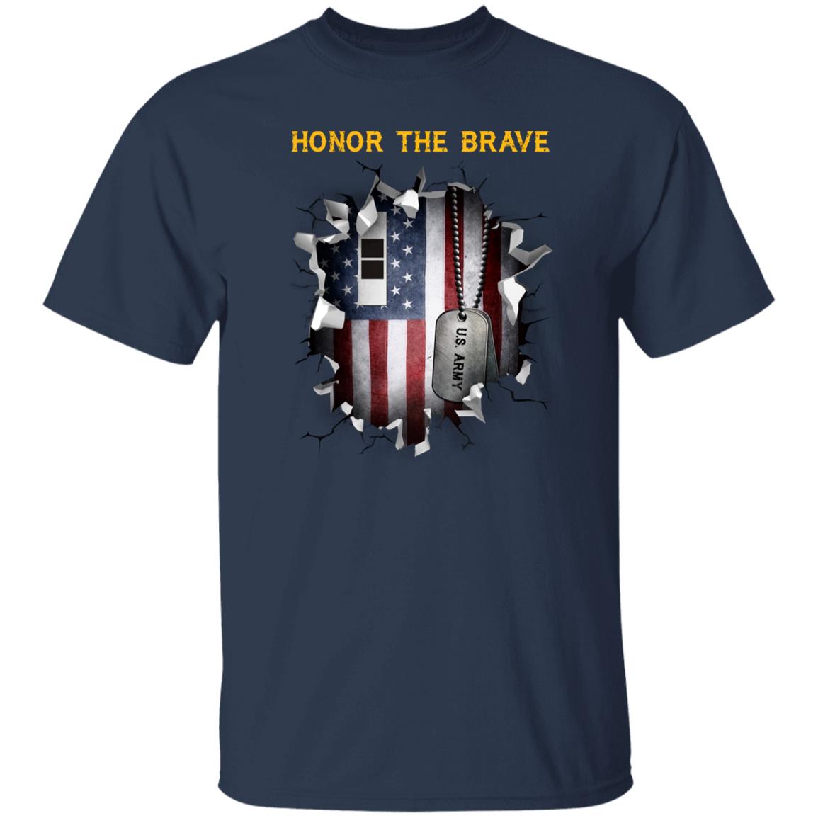 US Army W-2 Chief Warrant Officer 2 W2 CW2 Warrant Officer - Honor The Brave Front Shirt