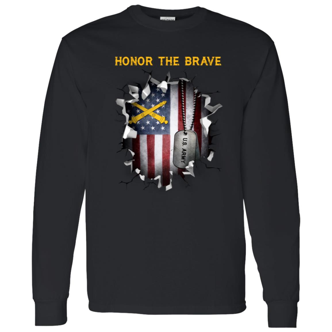 US Army Field Artillery  - Honor The Brave Front Shirt