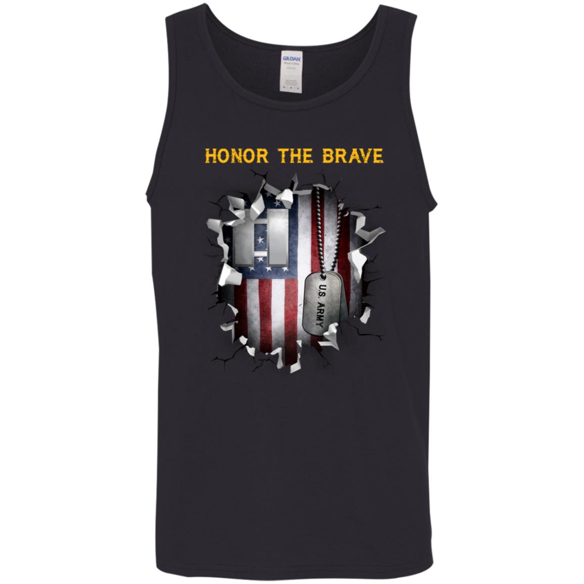 US Army O-3 Captain O3 CPT Commissioned Officer - Honor The Brave Front Shirt