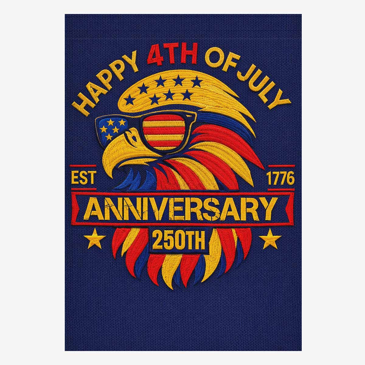 Happy 4th of July 2026 House Flag 250th Anniversary Celebration