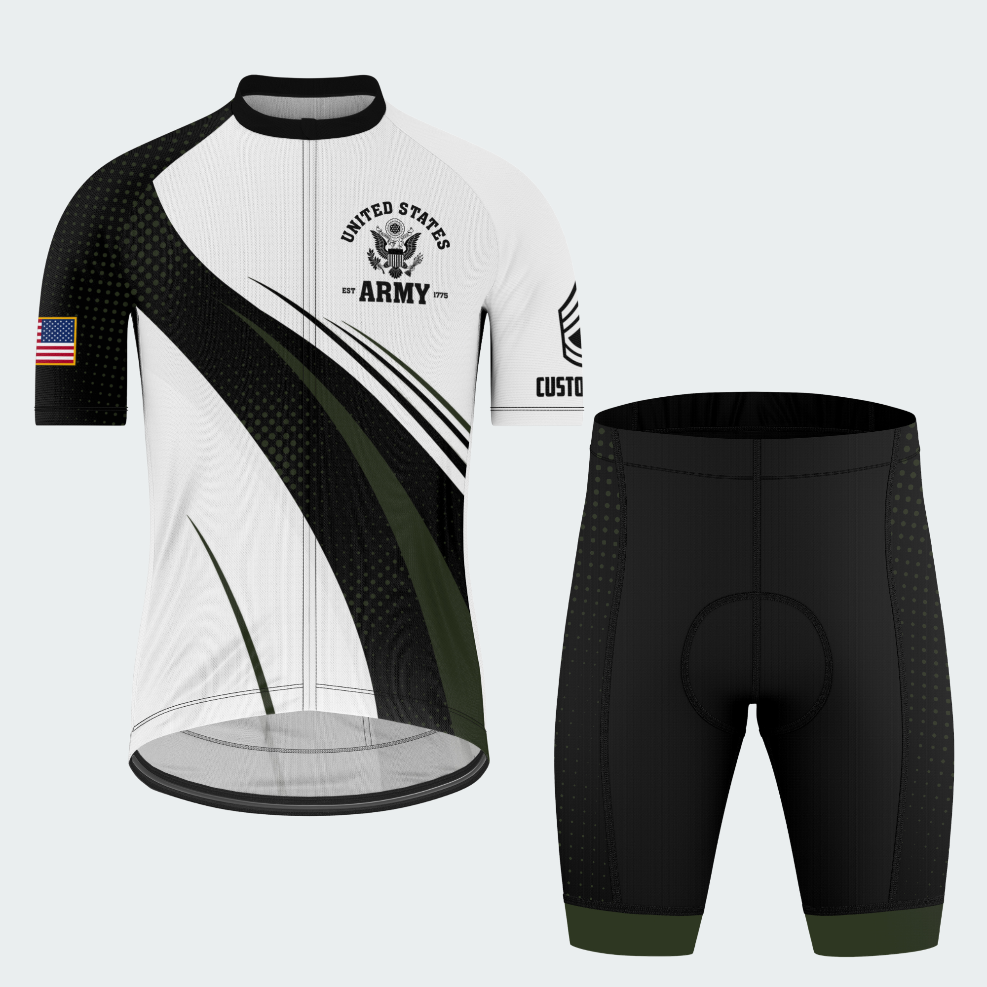 Men’s Personalized U.S. Army Proud Veteran Cycling Jersey & Kit